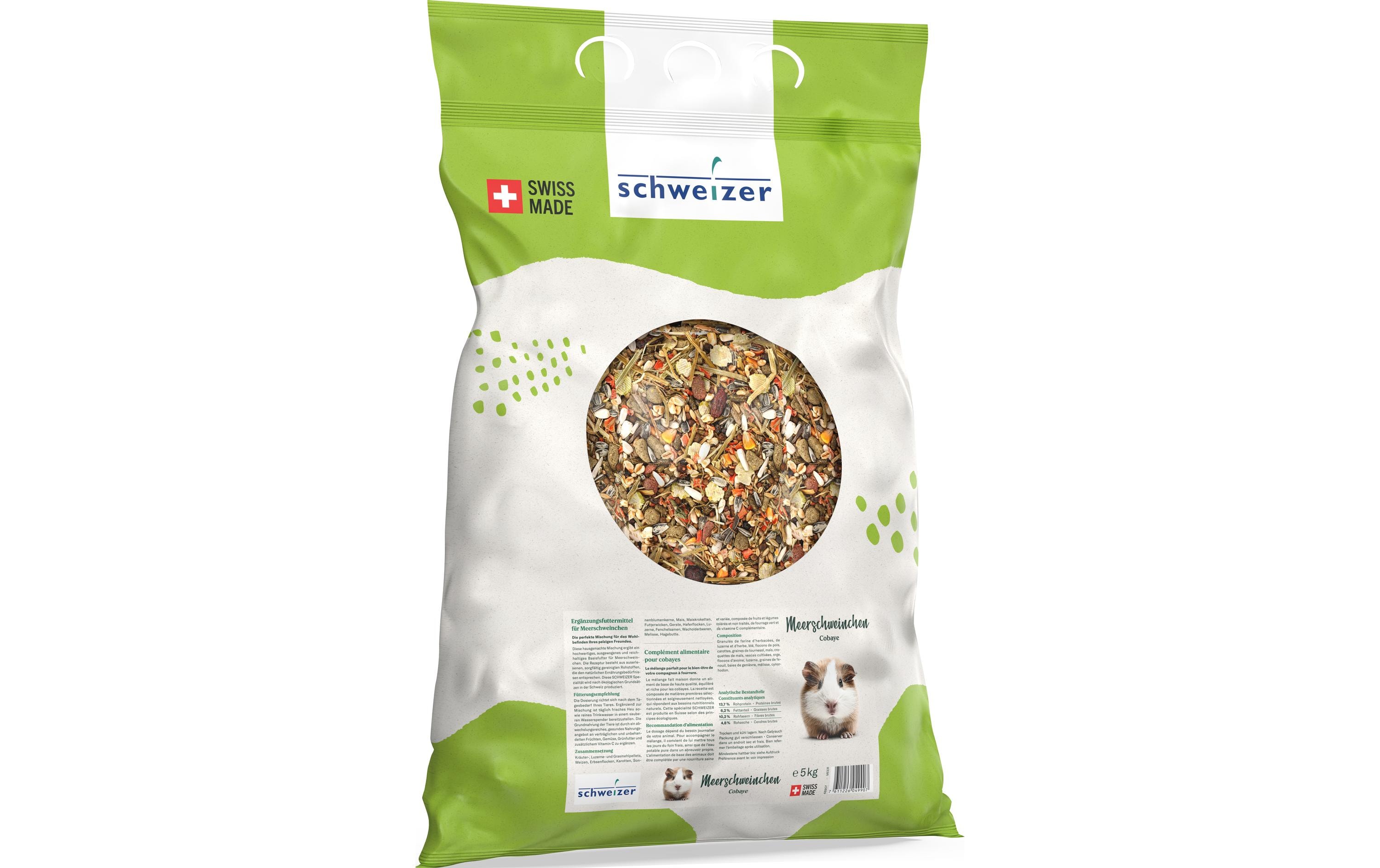 Eric Schweizer Hauptfutter für Meerschweinchen, 5 kg Eric Schweizer Hauptfutter für Meerschweinchen, 5 kg