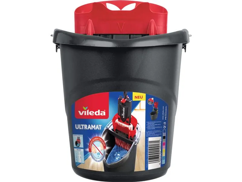 Vileda Putzeimer Ultramat 2 in1 Eimer 10 l, Schwarz Vileda Putzeimer Ultramat 2 in1 Eimer 10 l, Schwarz