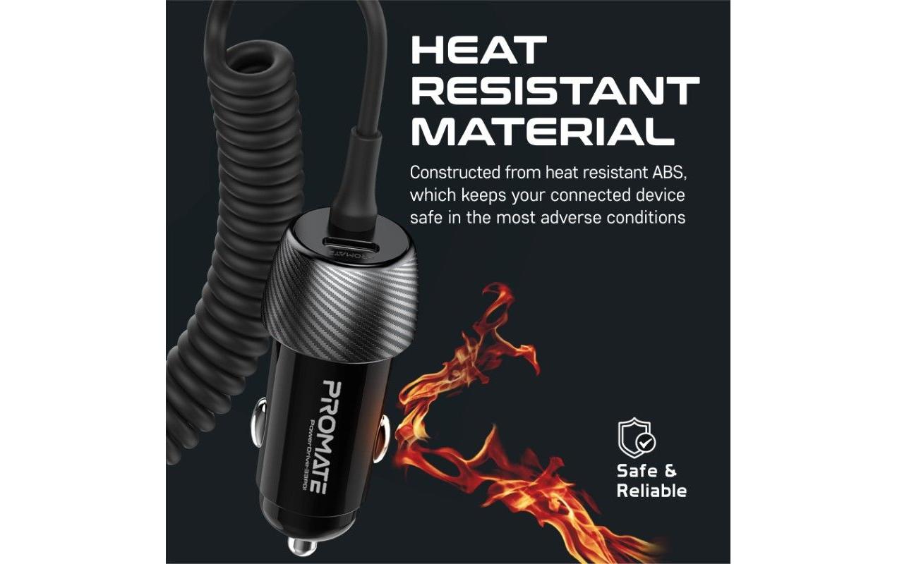 Promate Autoladegerät PowerDrive-33PDI QC3.0, Car Charger