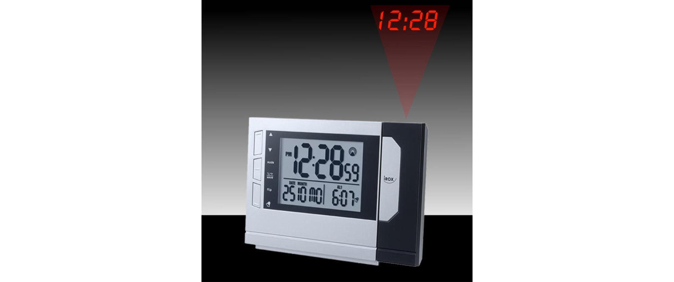 iROX Klassischer Wecker Lava mit Projektion