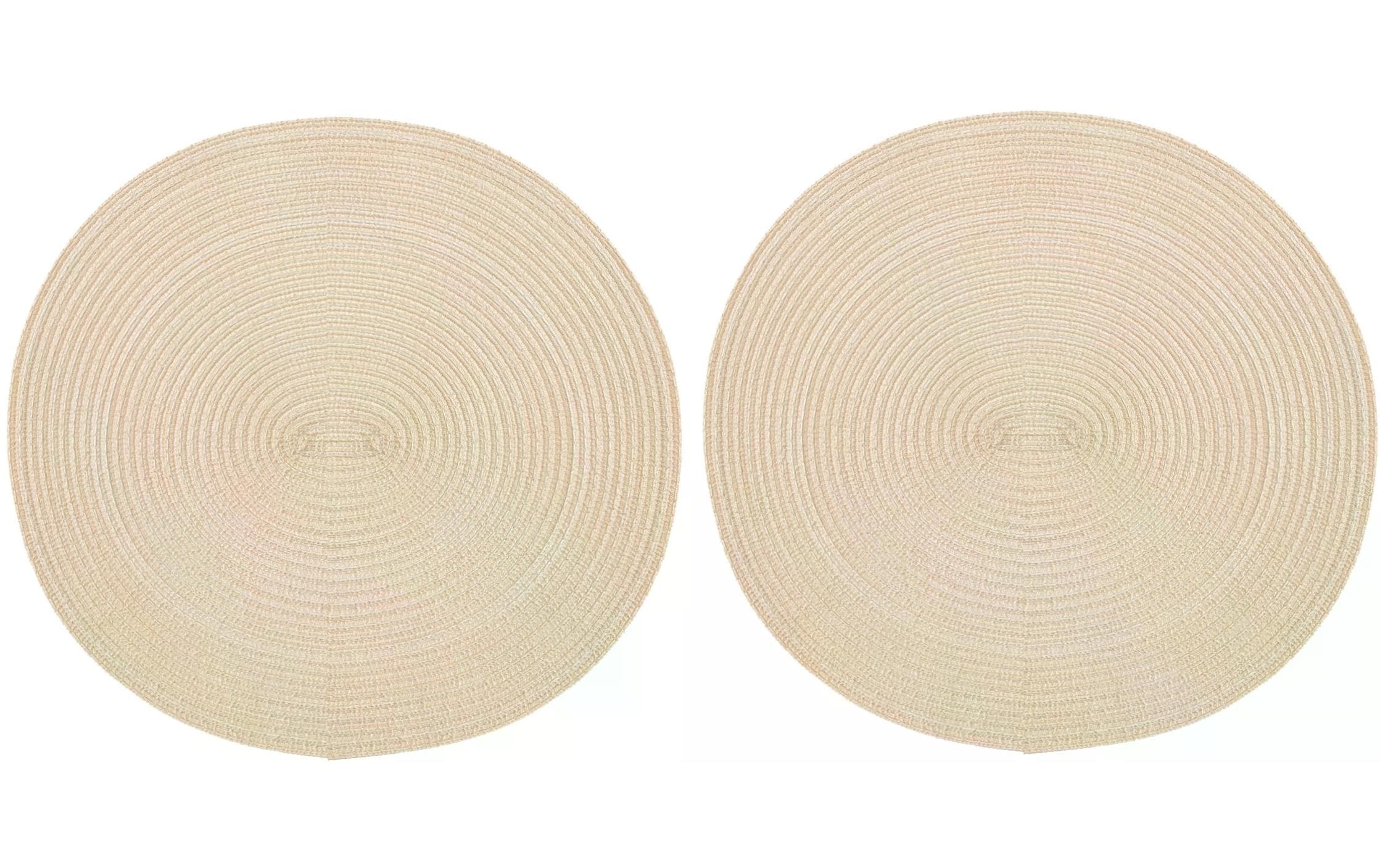 Pichler Tischset Samba Ø 38 cm, 2 Stück, Crème