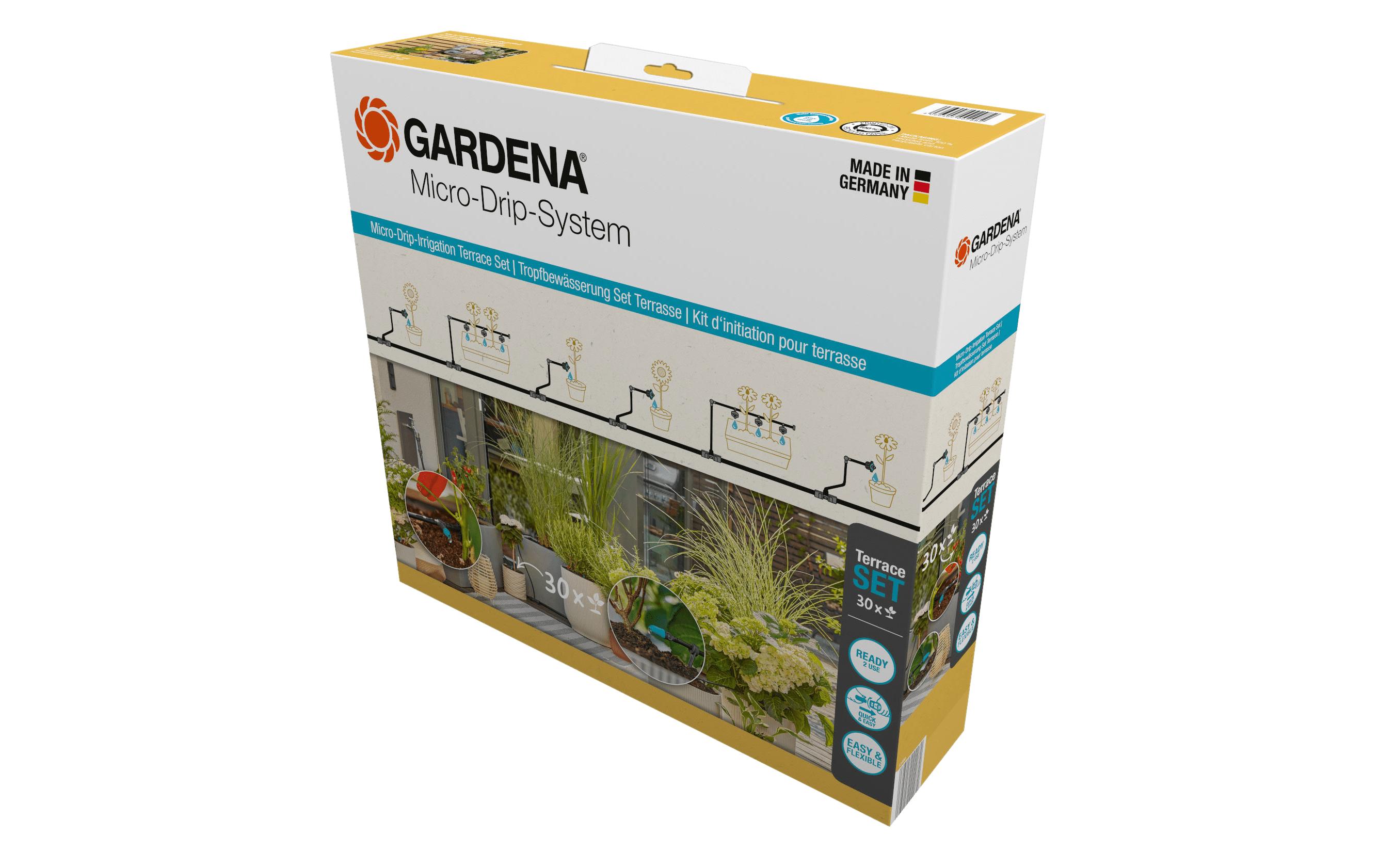 Gardena Start-Set Tropfbewässerung für Terrassen Micro-Drip-System