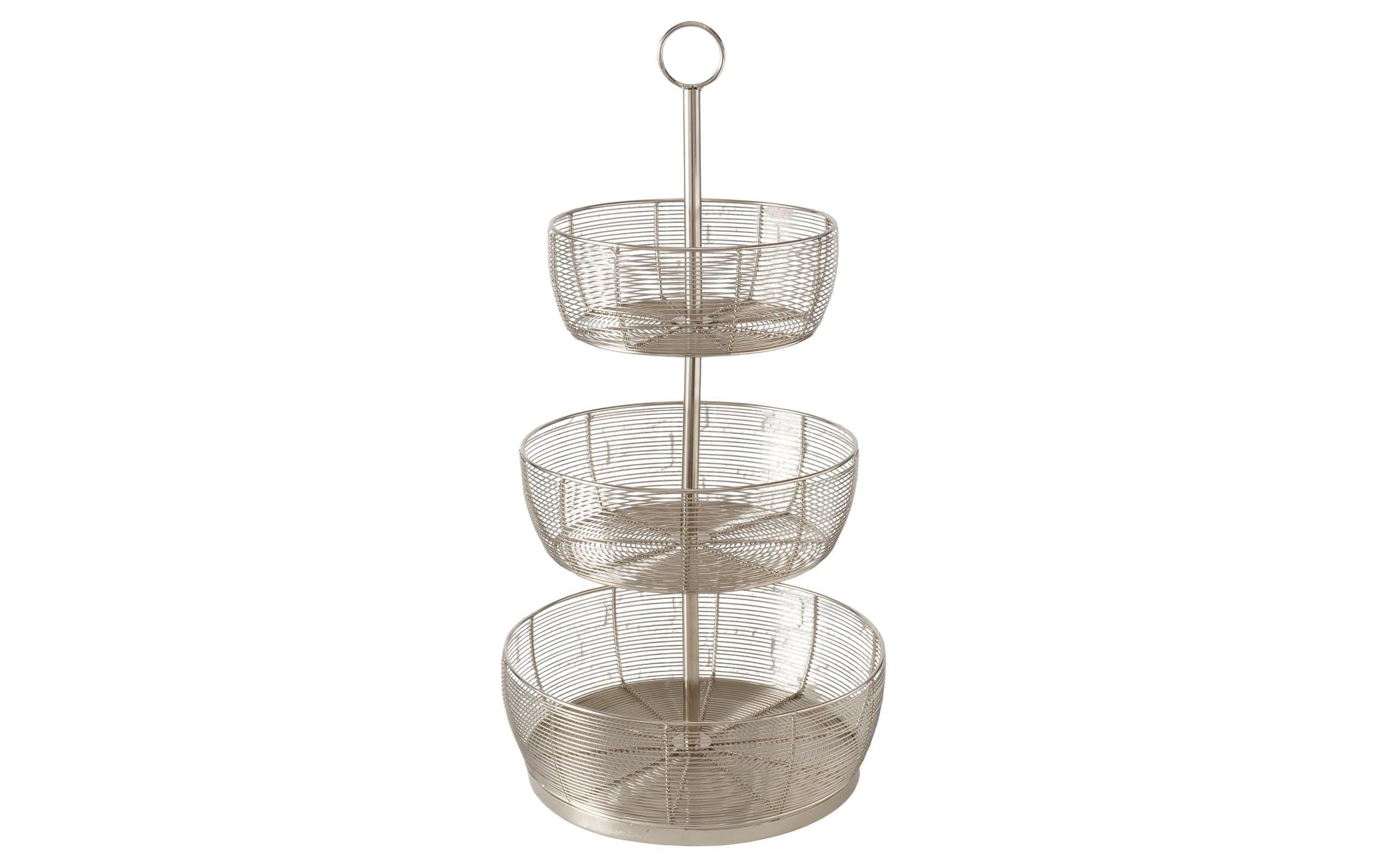 Boltze Etagere Enrico Silber, 70 x 36 cm