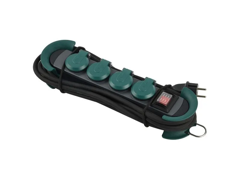 Bachmann Steckdosenleiste HOOK Outdoor 4xCEE7/3 4.0m CEE7/7 IP44 Bachmann Steckdosenleiste HOOK Outdoor 4xCEE7/3 4.0m CEE7/7 IP44