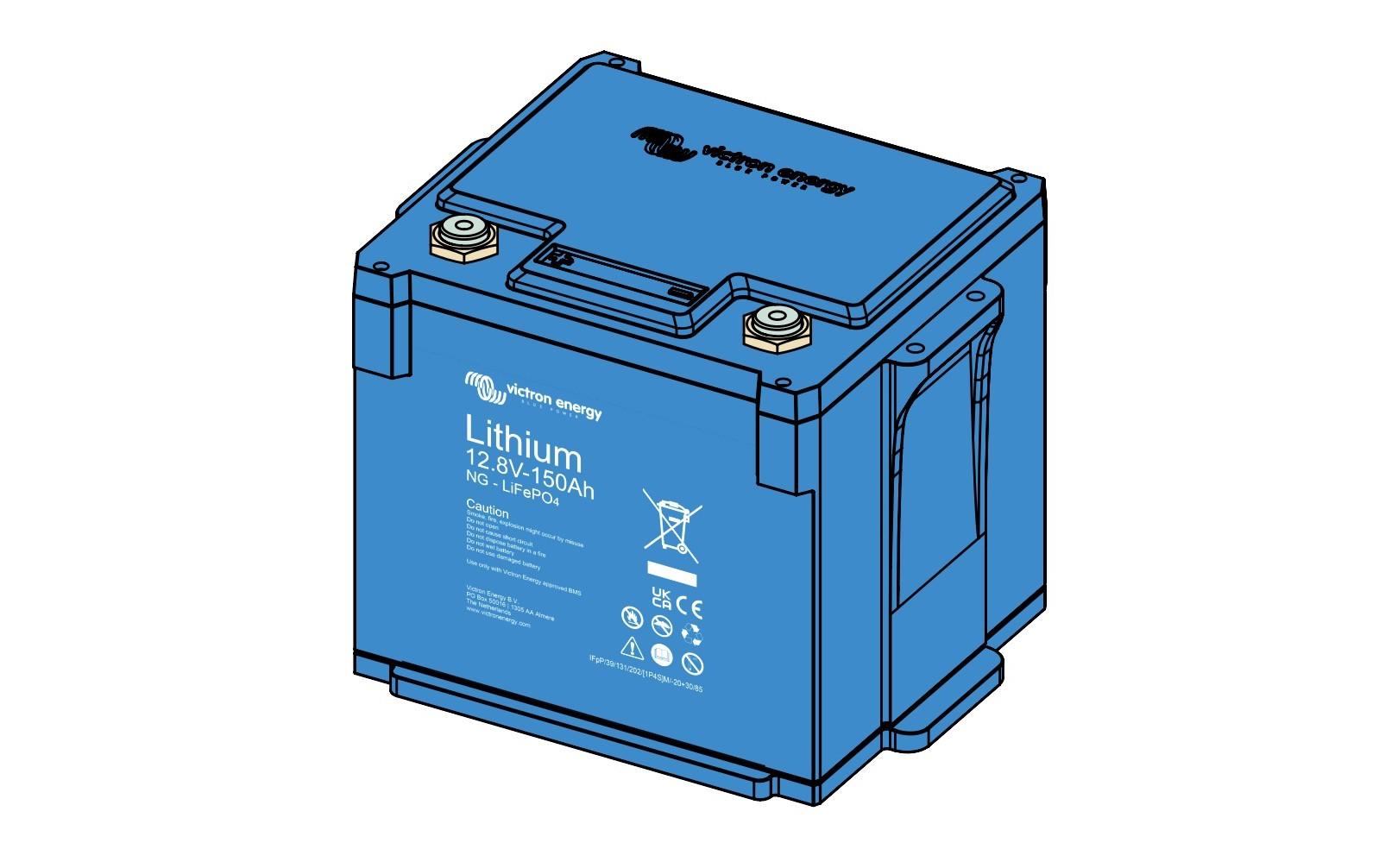 Victron Batterie LiFePO4 12 V/150 Ah NG 205 x 250 x 205 mm Victron Batterie LiFePO4 12 V/150 Ah NG 205 x 250 x 205 mm