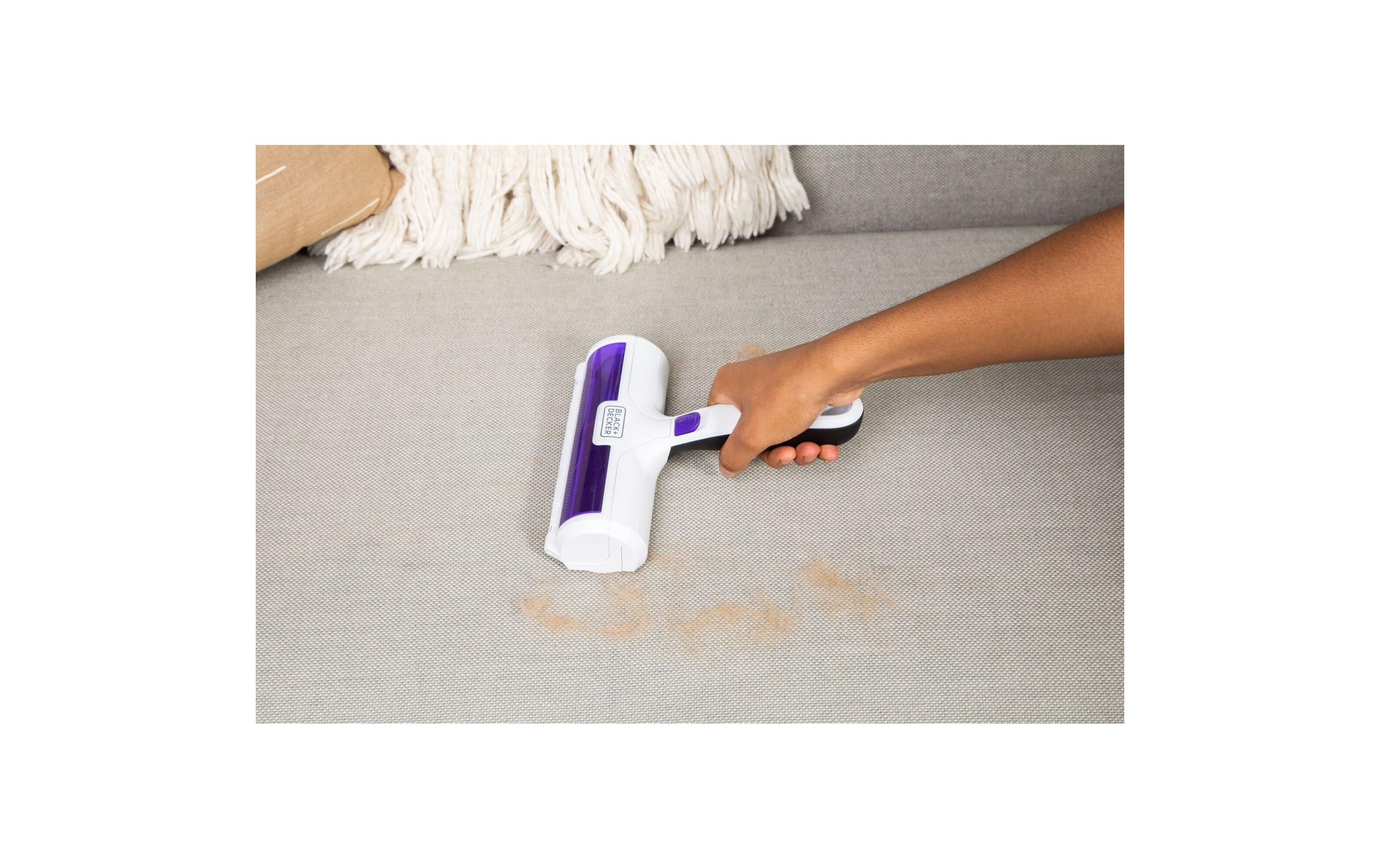 BLACK+DECKER Tierhaarentferner Weiss / Lila