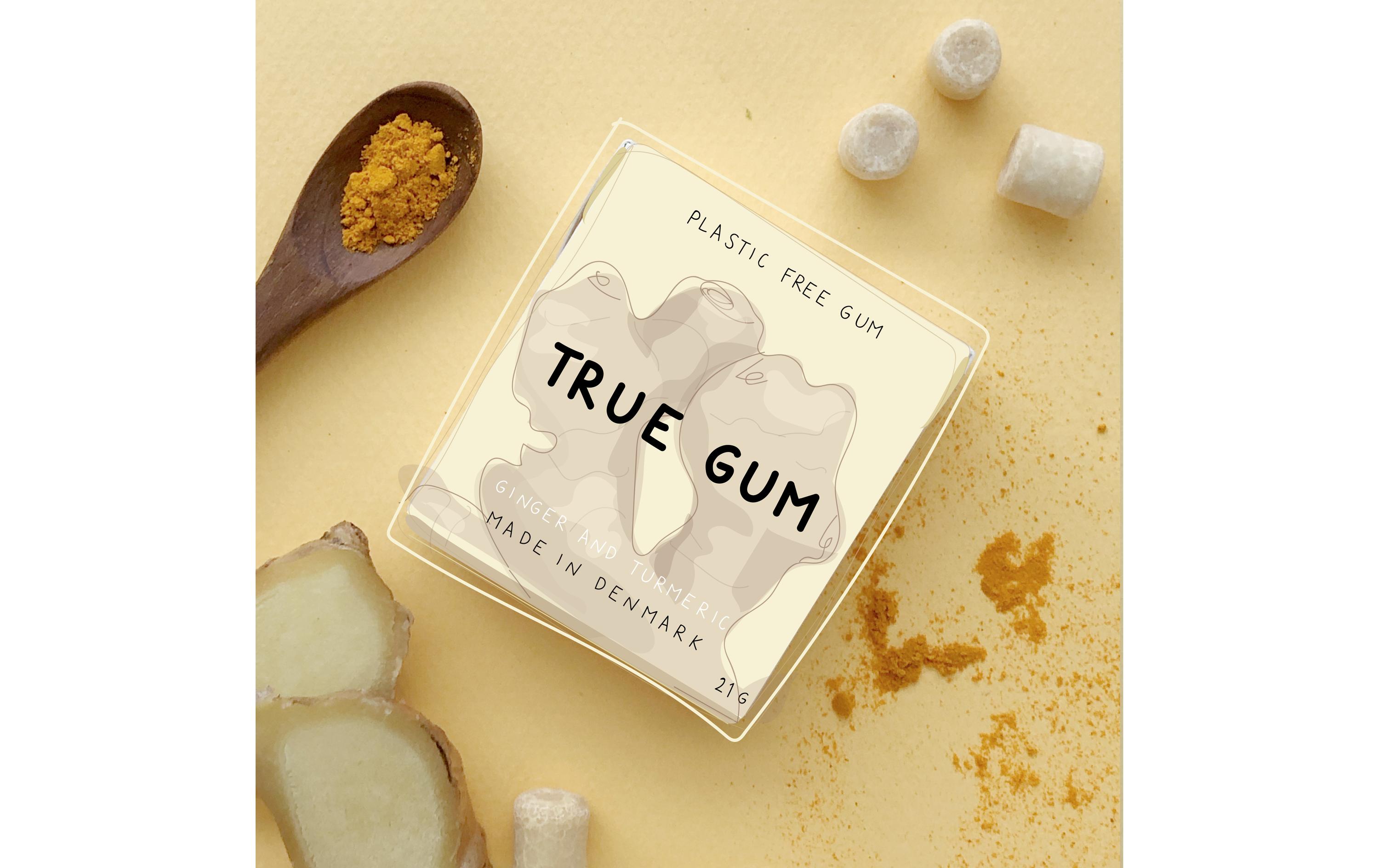 True Gum Kaugummi Ingwer & Kurkuma 21 g True Gum Kaugummi Ingwer & Kurkuma 21 g