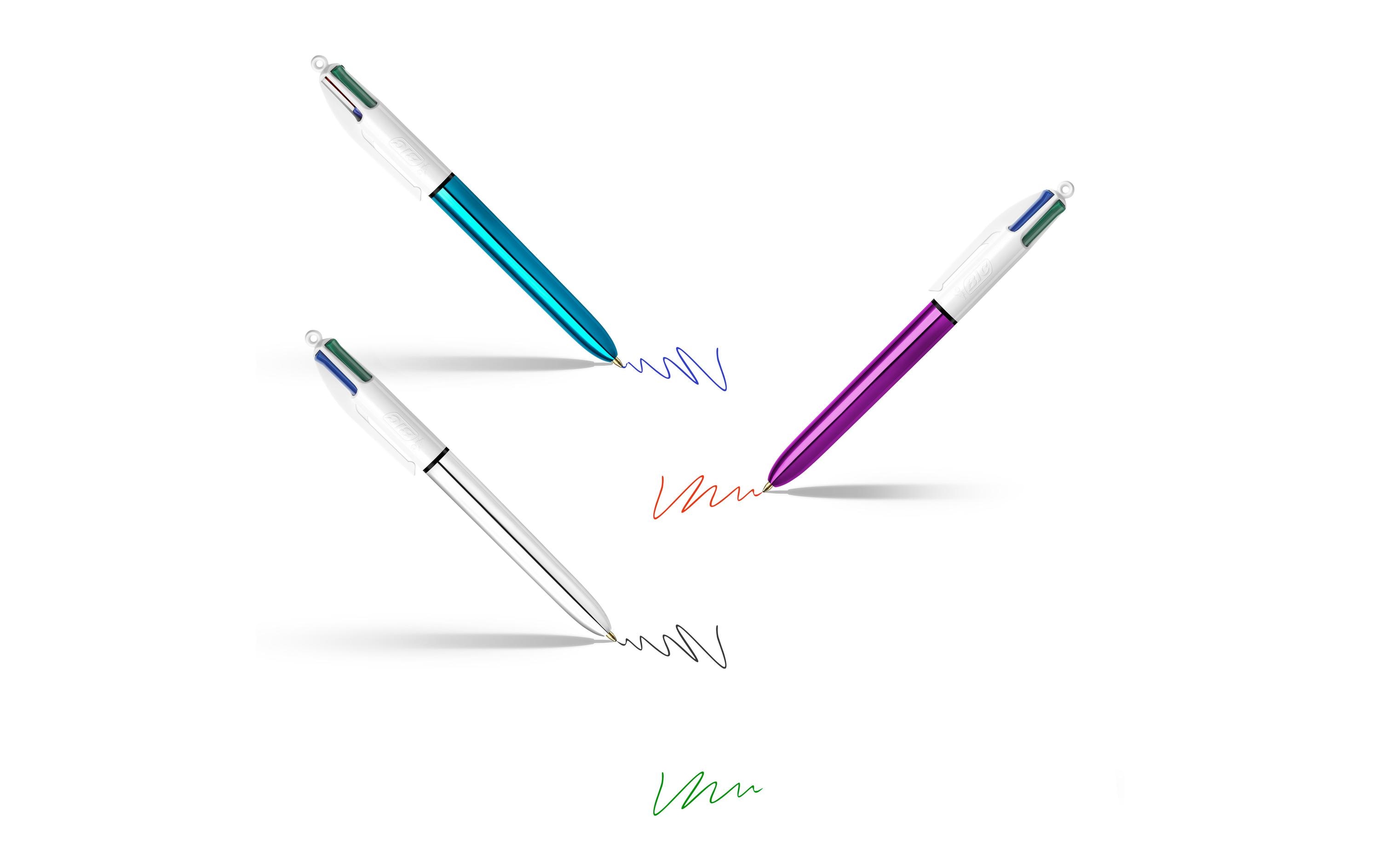 BIC Mehrfarbenkugelschreiber 4 Colours Mega Case 6-teilig