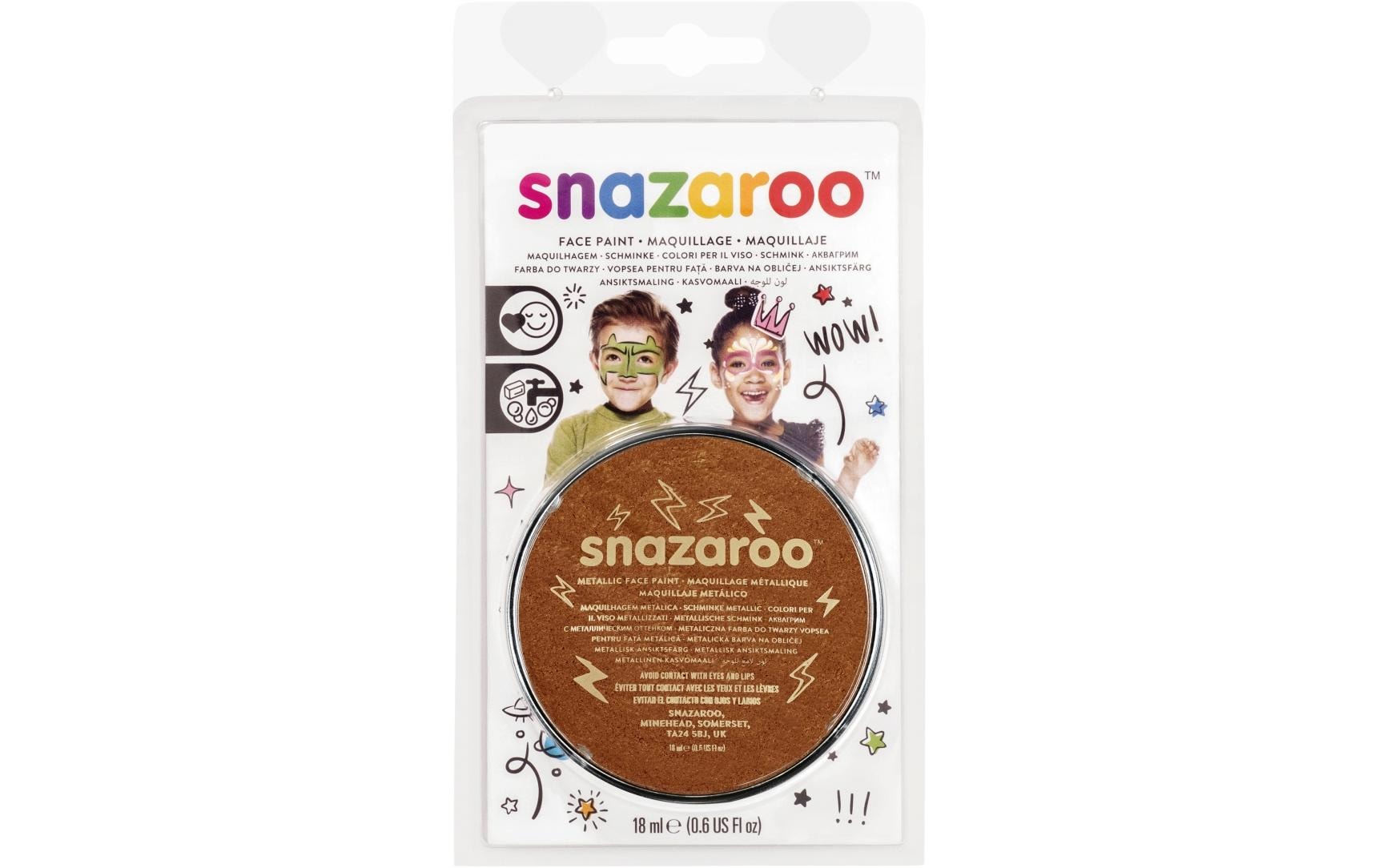 Snazaroo Schminkfarbe Blister 18 ml, Kupfer Metallic