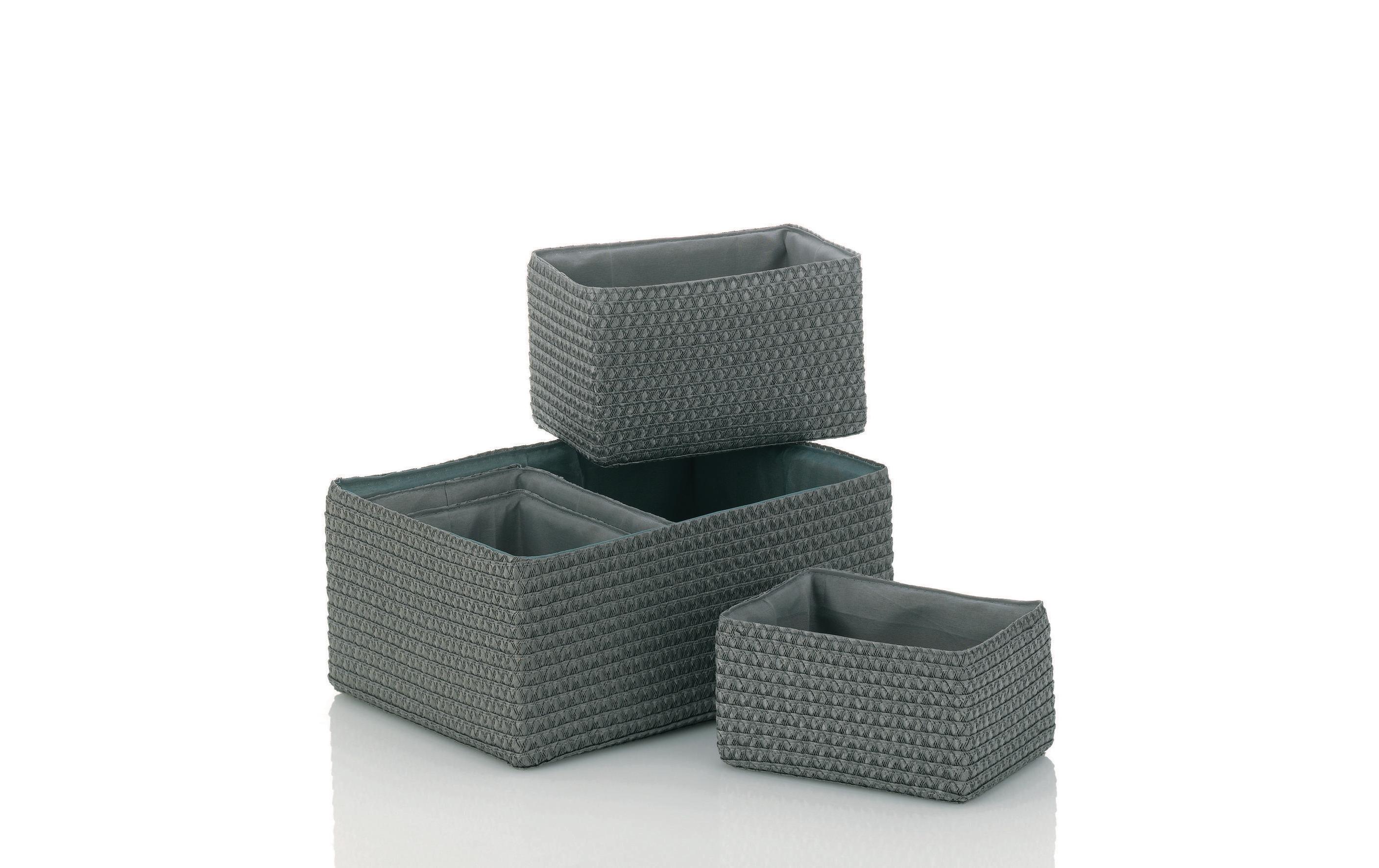Kela Aufbewahrungskorb Rimossa 5 Stück, Grau