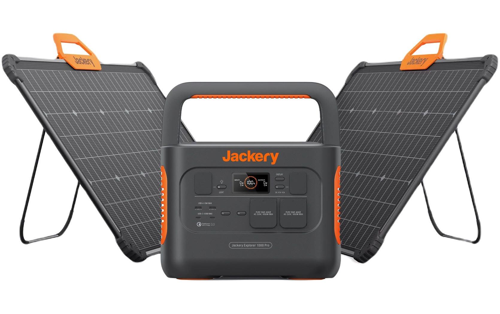 Jackery Power Station Kit Explorer1000Pro+ 2xSolarSaga 80 W, 1002 Wh Jackery Power Station Kit Explorer1000Pro+ 2xSolarSaga 80 W, 1002 Wh