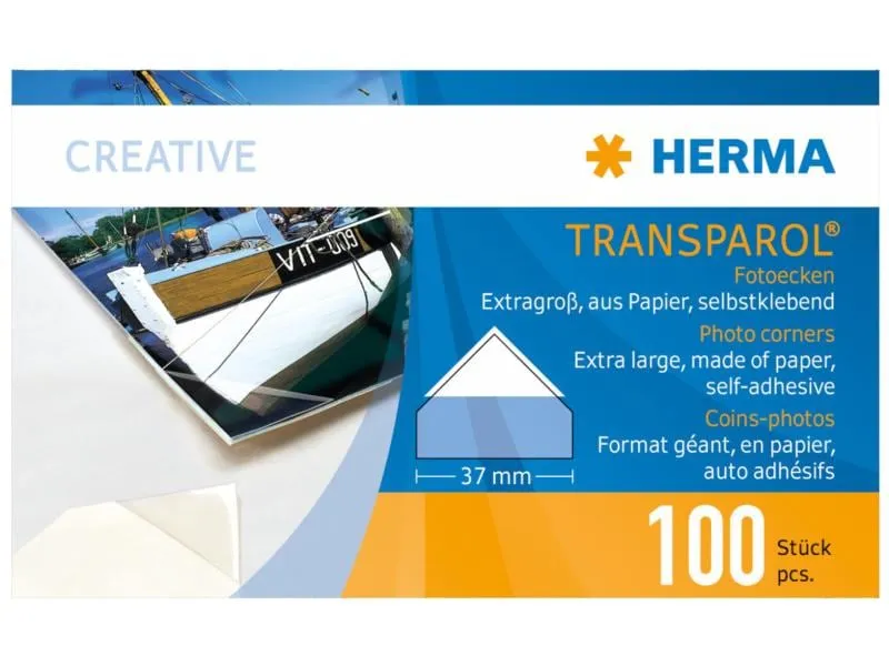 HERMA Fotoecken Extra Gross, 100 Stück HERMA Fotoecken Extra Gross, 100 Stück