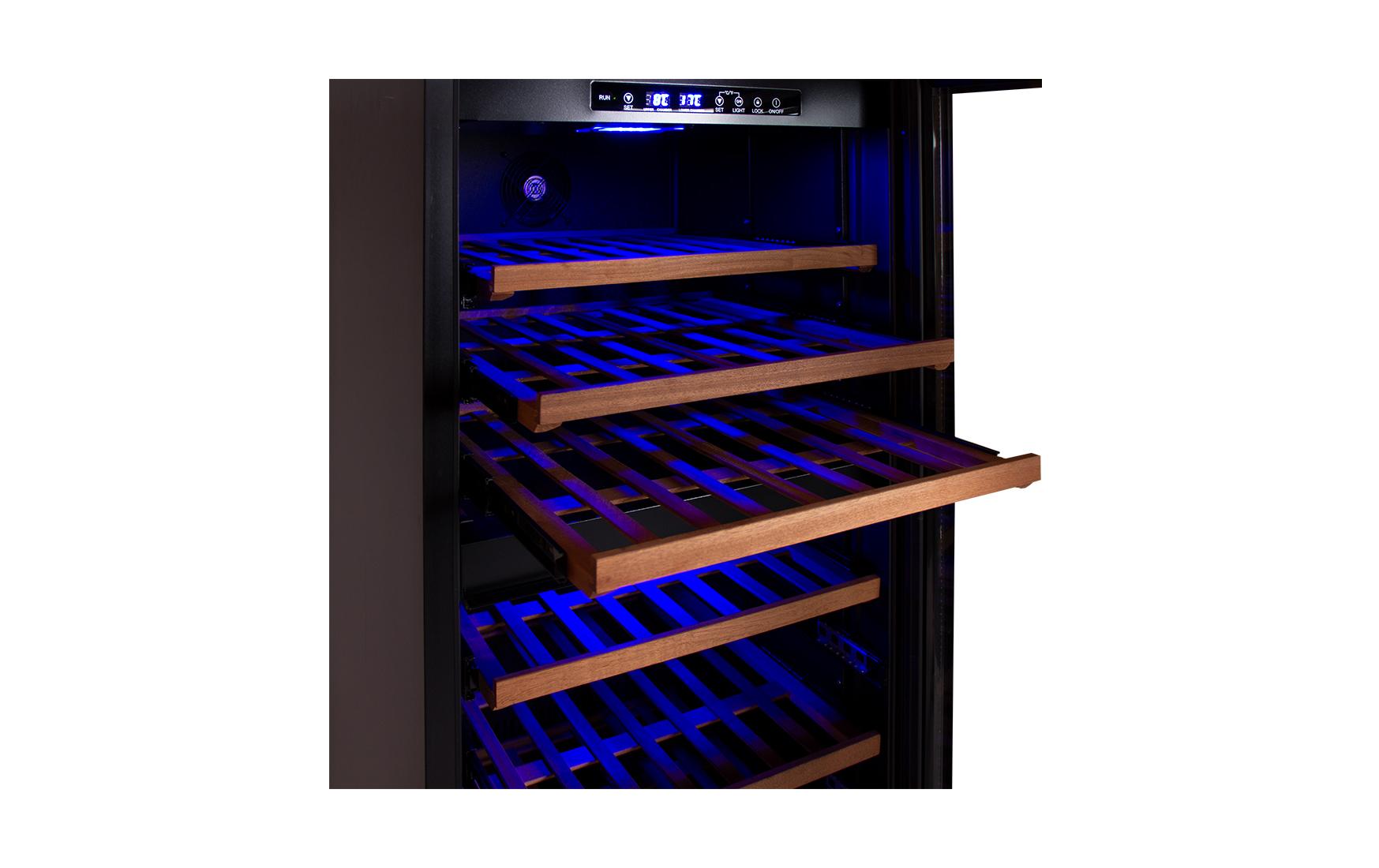 Kibernetik Weinklimaschrank Bodega BWS140 Schwarz, Rechts