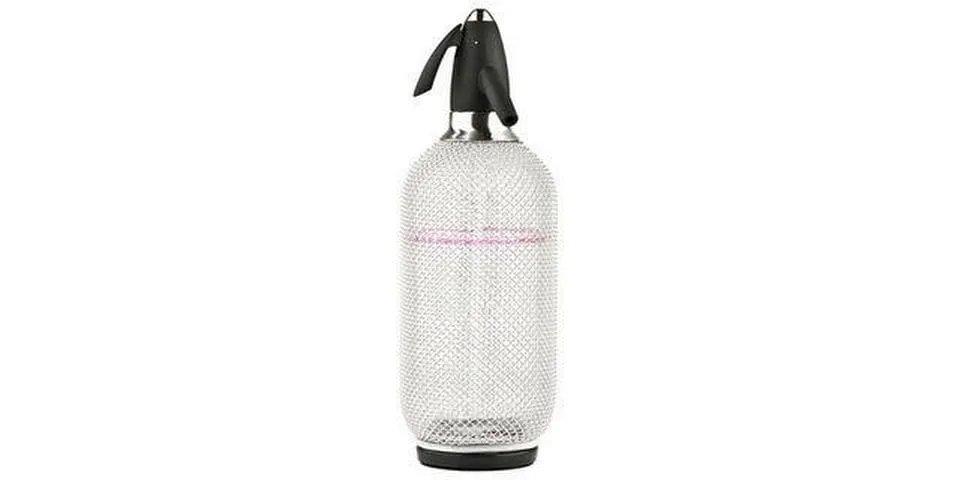 Barprofessional Soda-Siphon 1 Stück, Silber/Weiss