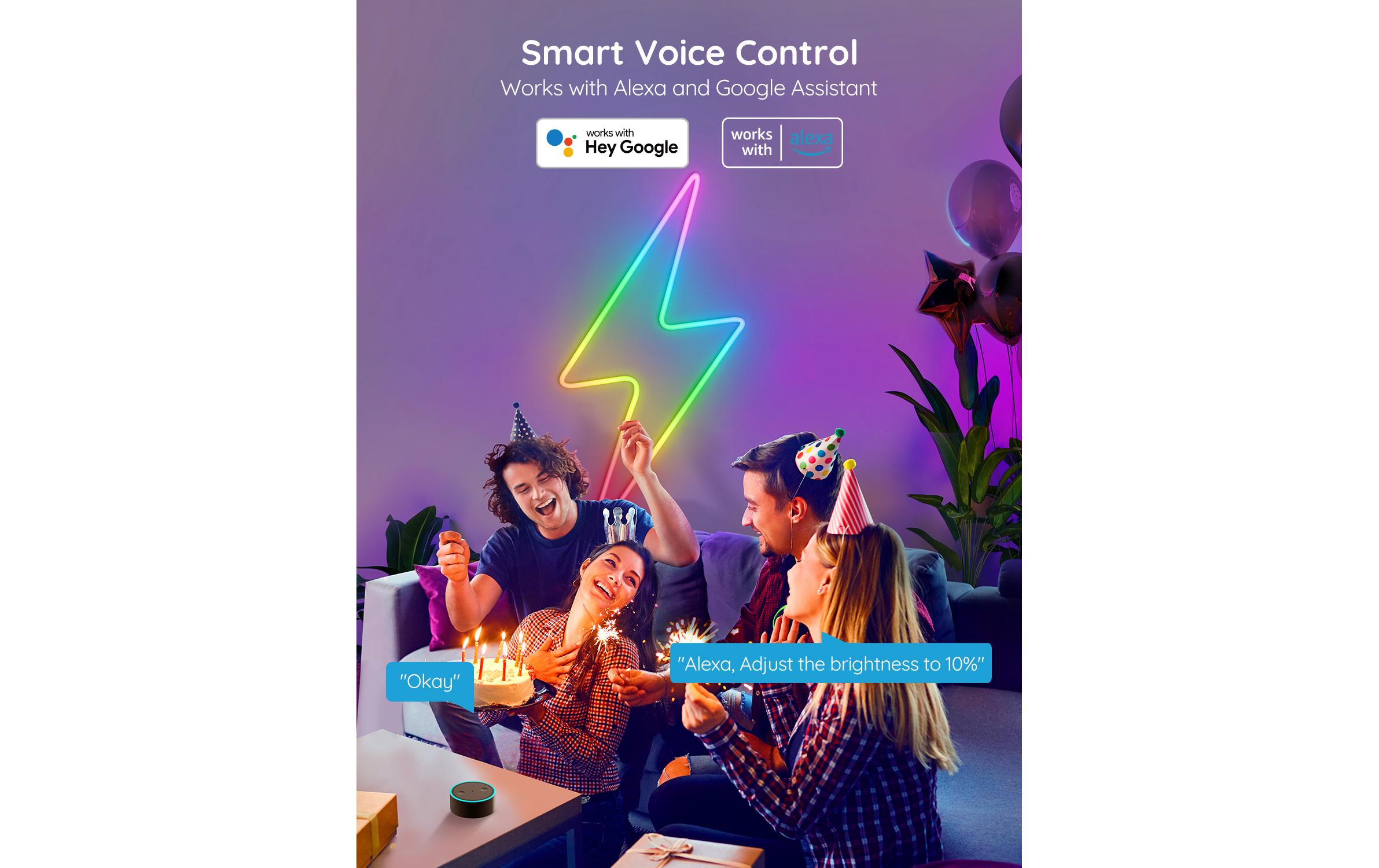 Govee LED Stripe Neon, 3 m, RGBIC, Matter