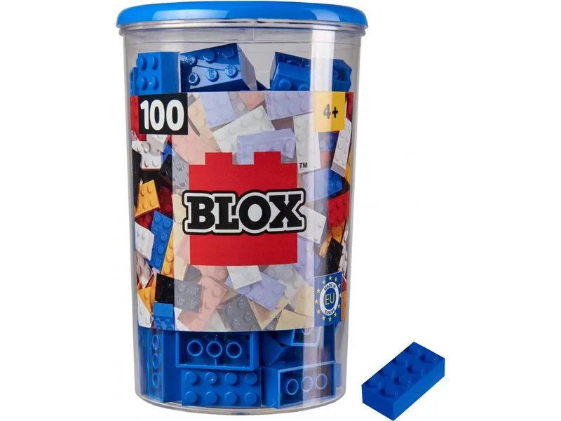 BLOX Bausteine 100 blaue 8er Steine