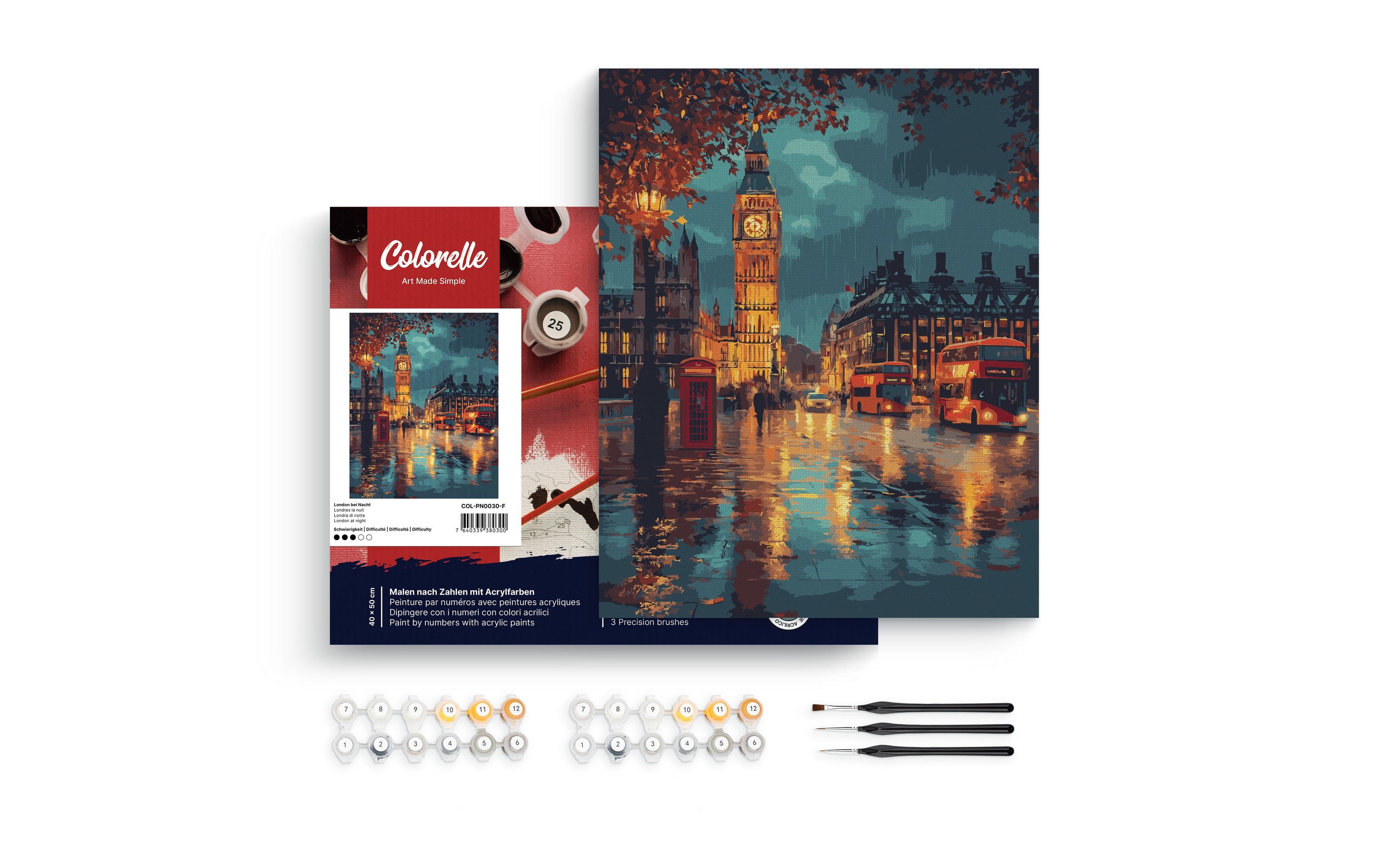 Colorelle Malen nach Zahlen London bei Nacht Colorelle Malen nach Zahlen London bei Nacht