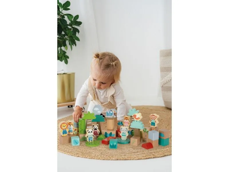 small foot Holzbausteine Jungle Friends 50 Teile small foot Holzbausteine Jungle Friends 50 Teile