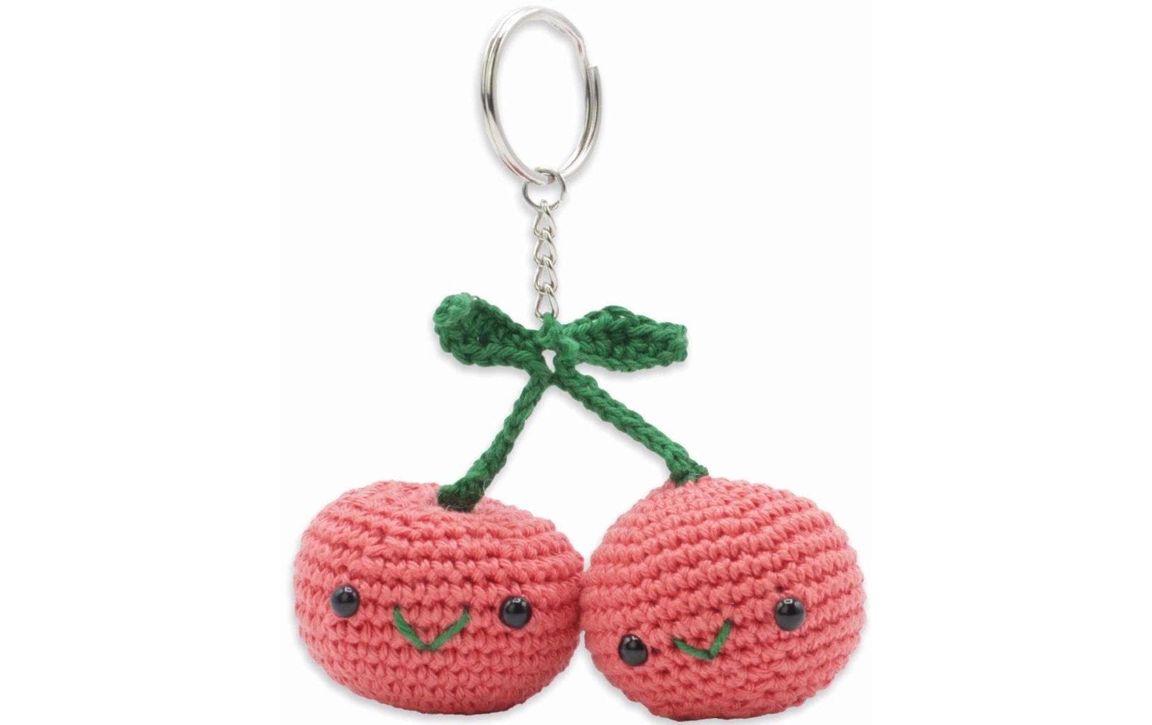 Hardicraft Strickset Schlüsselanhänger Kirschen 8 cm Hardicraft Strickset Schlüsselanhänger Kirschen 8 cm