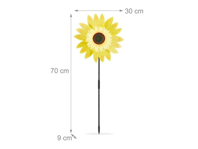 relaxdays Windrad Sonnenblume 70 cm relaxdays Windrad Sonnenblume 70 cm