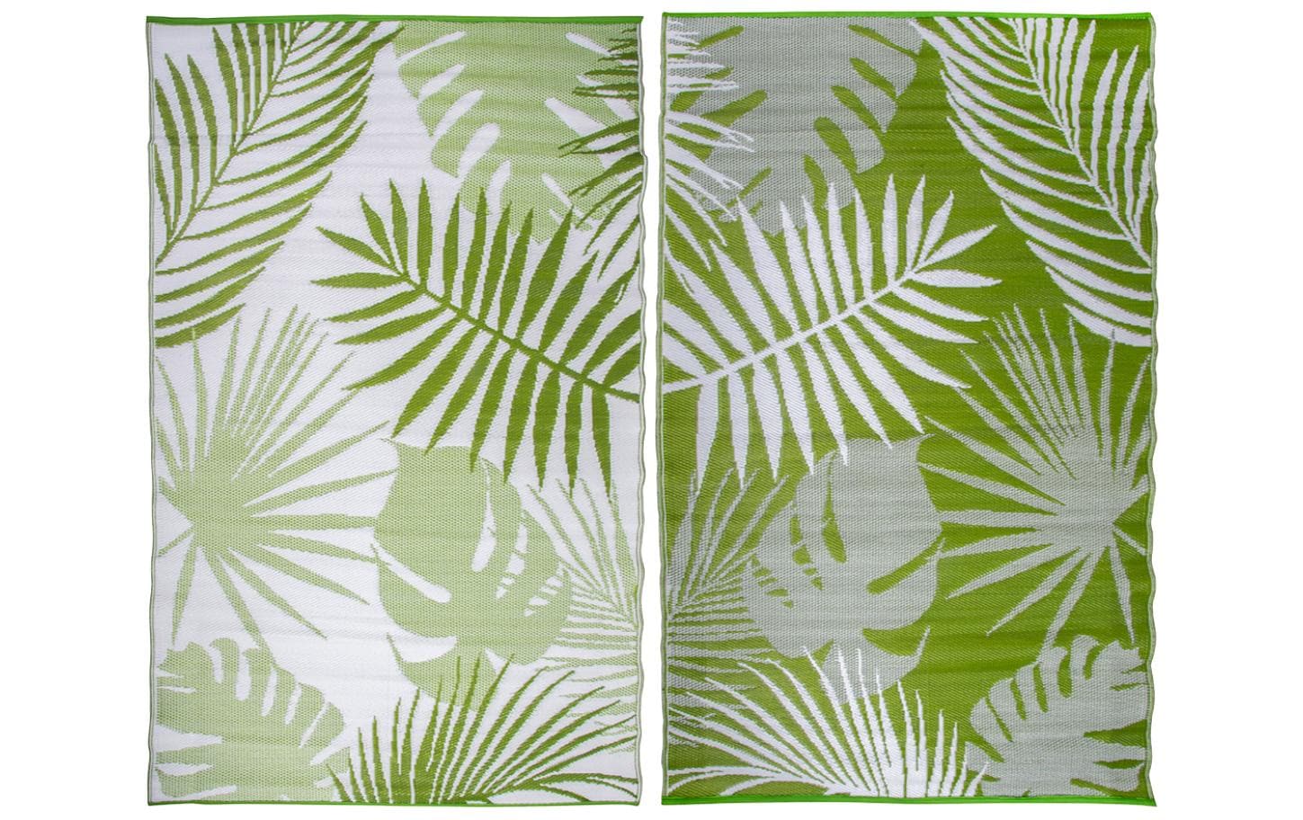 Esschert Design Teppich Dschungelblätter 151.5 x 241 cm