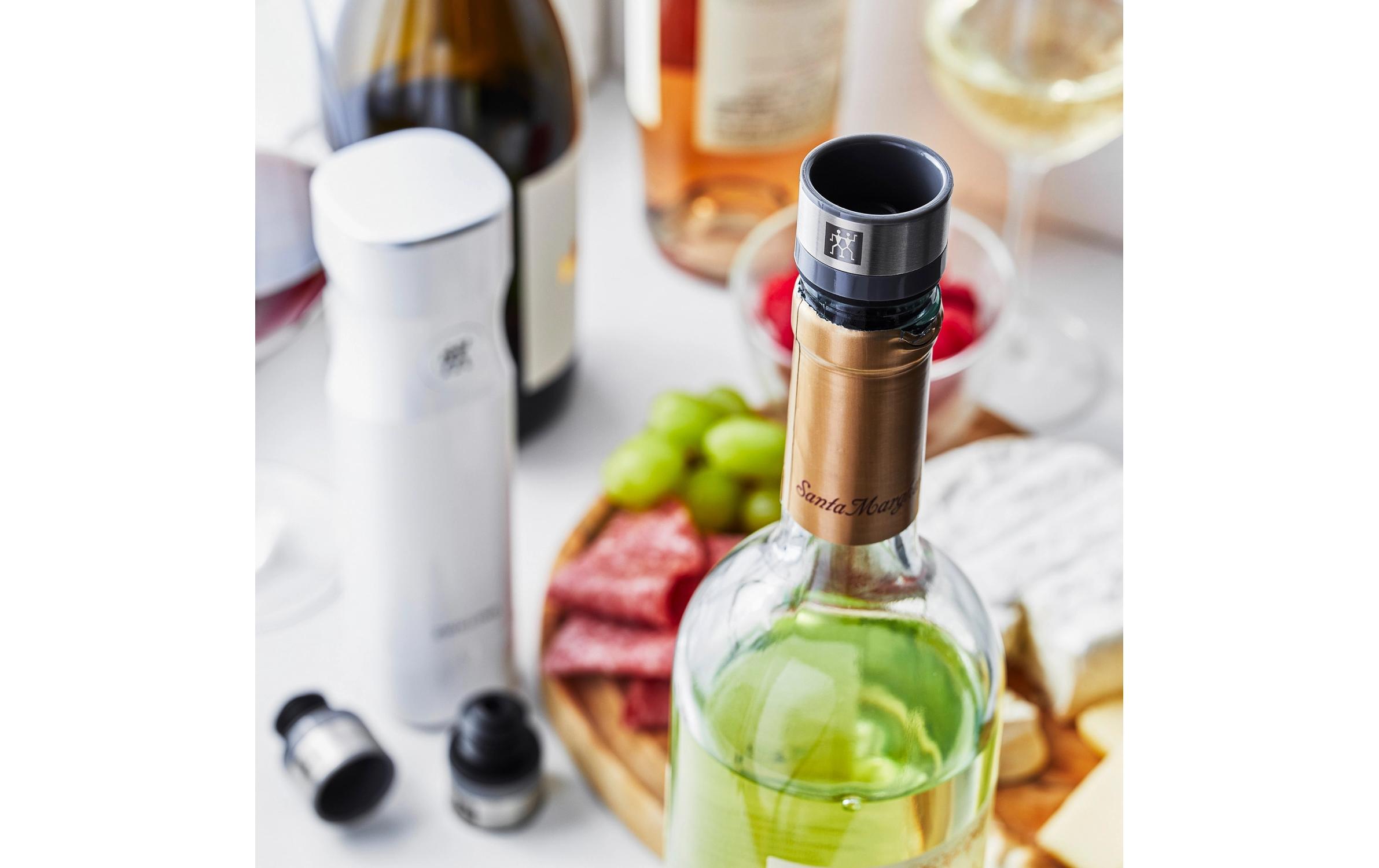 Zwilling Weinflaschenverschluss Vakuum 3-teilig, 3 x 3 x 4 cm, Grau