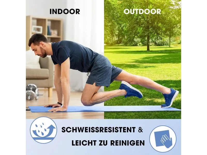 World Fitness Fitnessmatte Jivan 183 cm x 61 cm, Blau