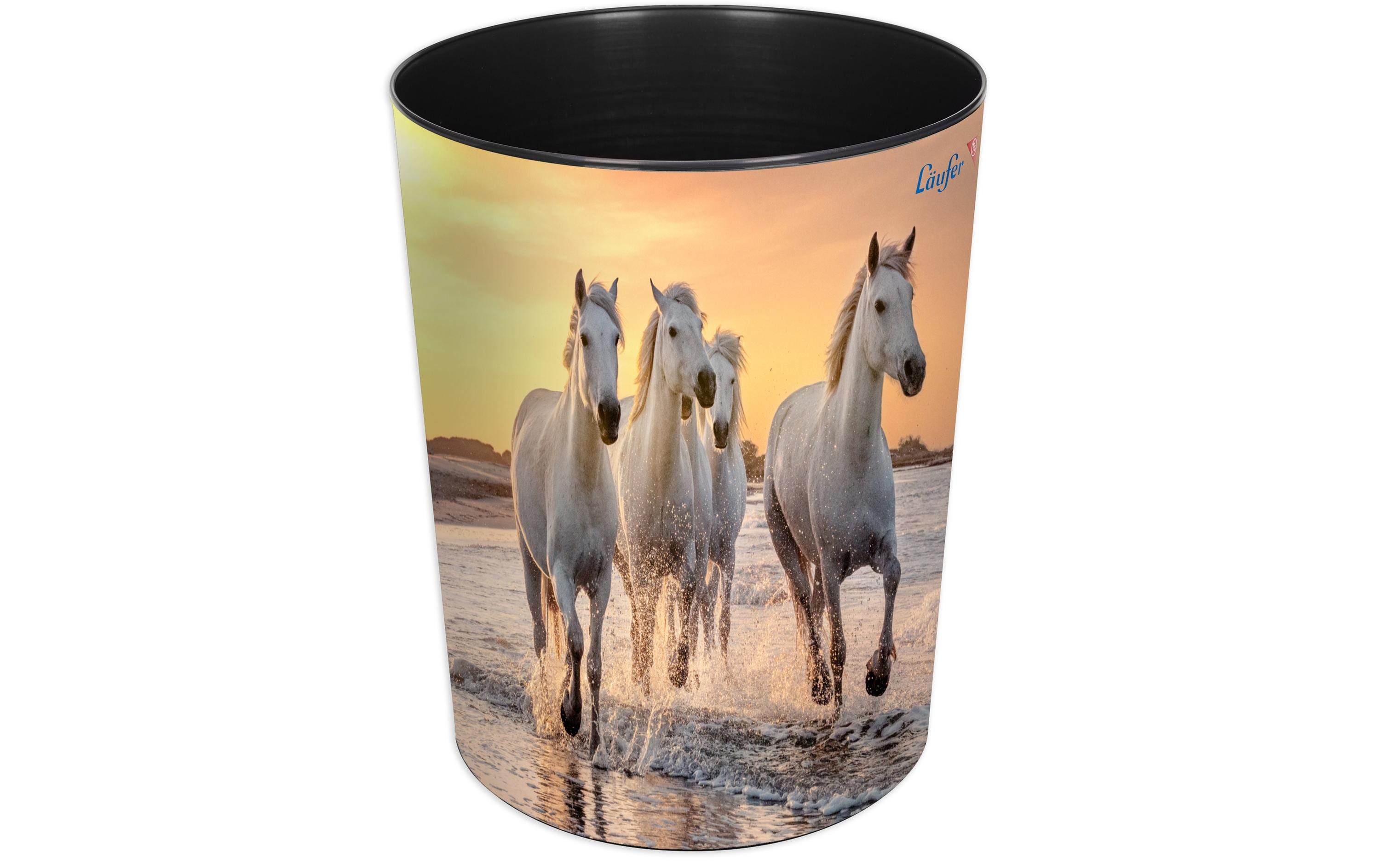 Läufer Papierkorb 13 L, Pferde am Strand