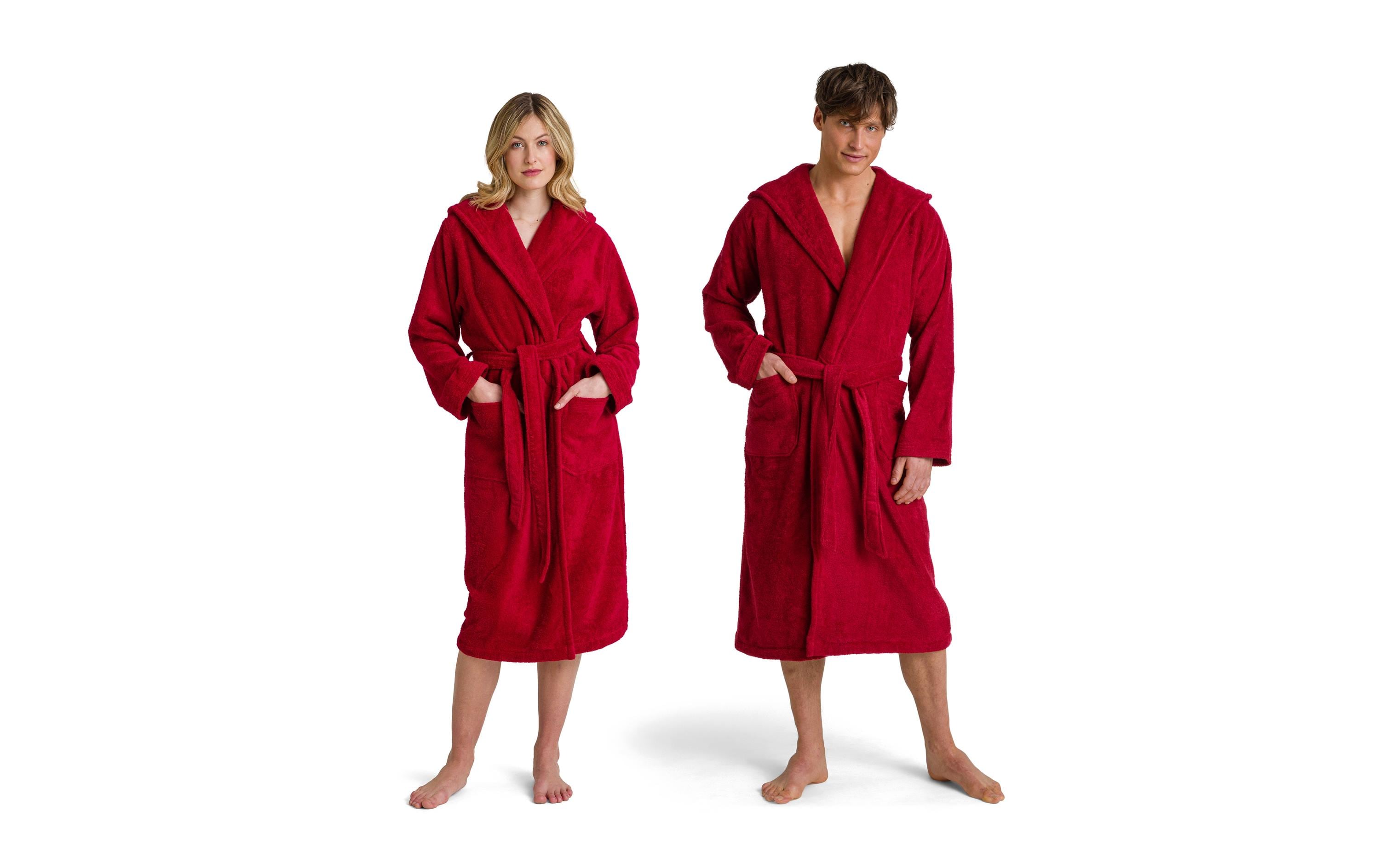 Möve Bademantel Superwuschel L, Rot