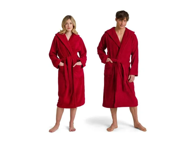 Möve Bademantel Superwuschel M, Rot