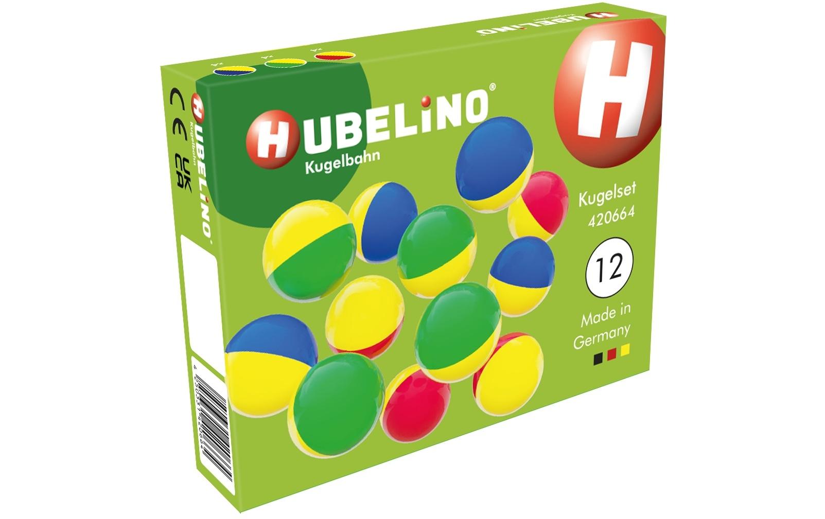 Hubelino Kugelbahn Kugelset zweifarbig 12 Teile Hubelino Kugelbahn Kugelset zweifarbig 12 Teile