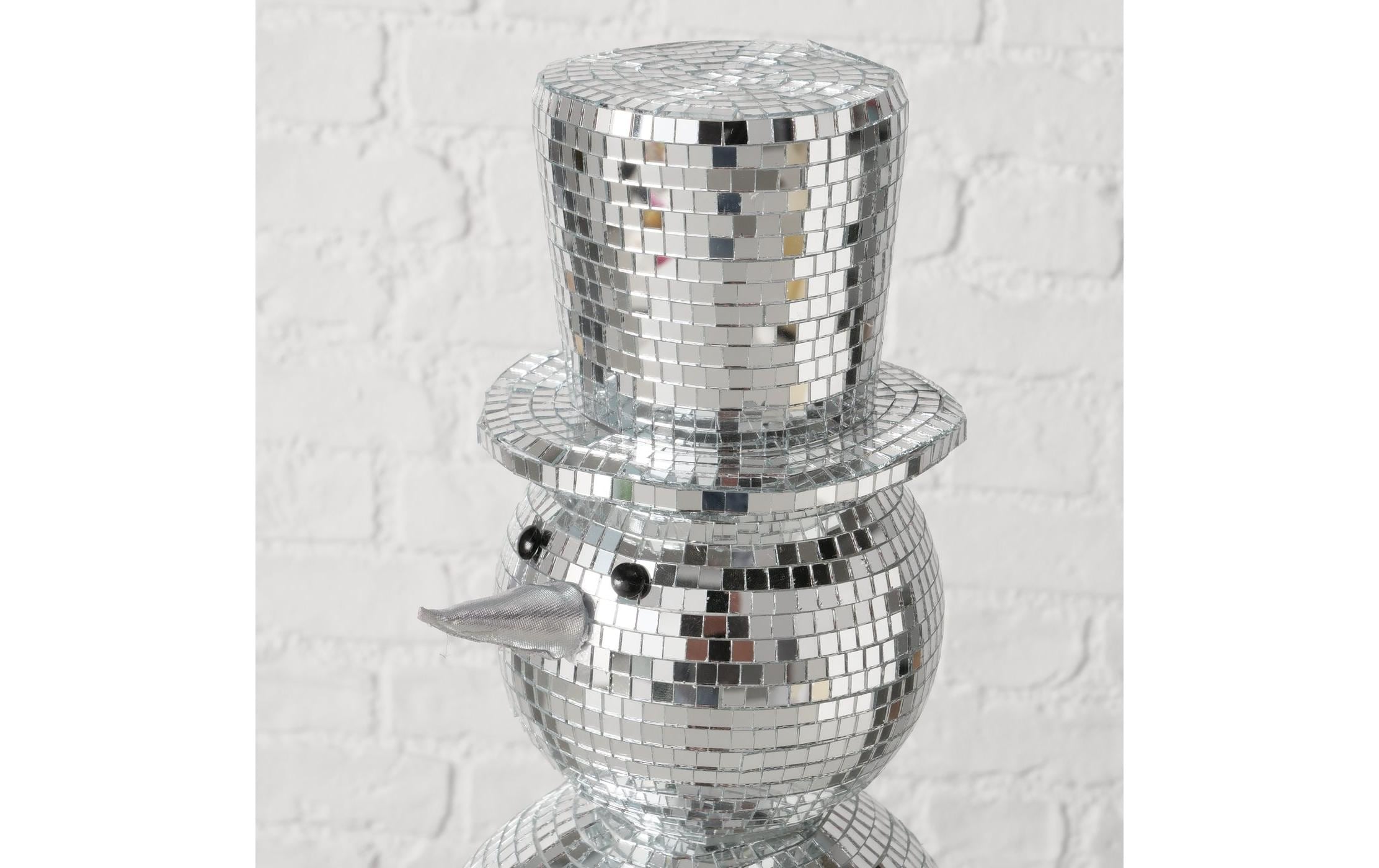 Boltze Weihnachtsfigur Schneemann Disco 50 x 22 cm