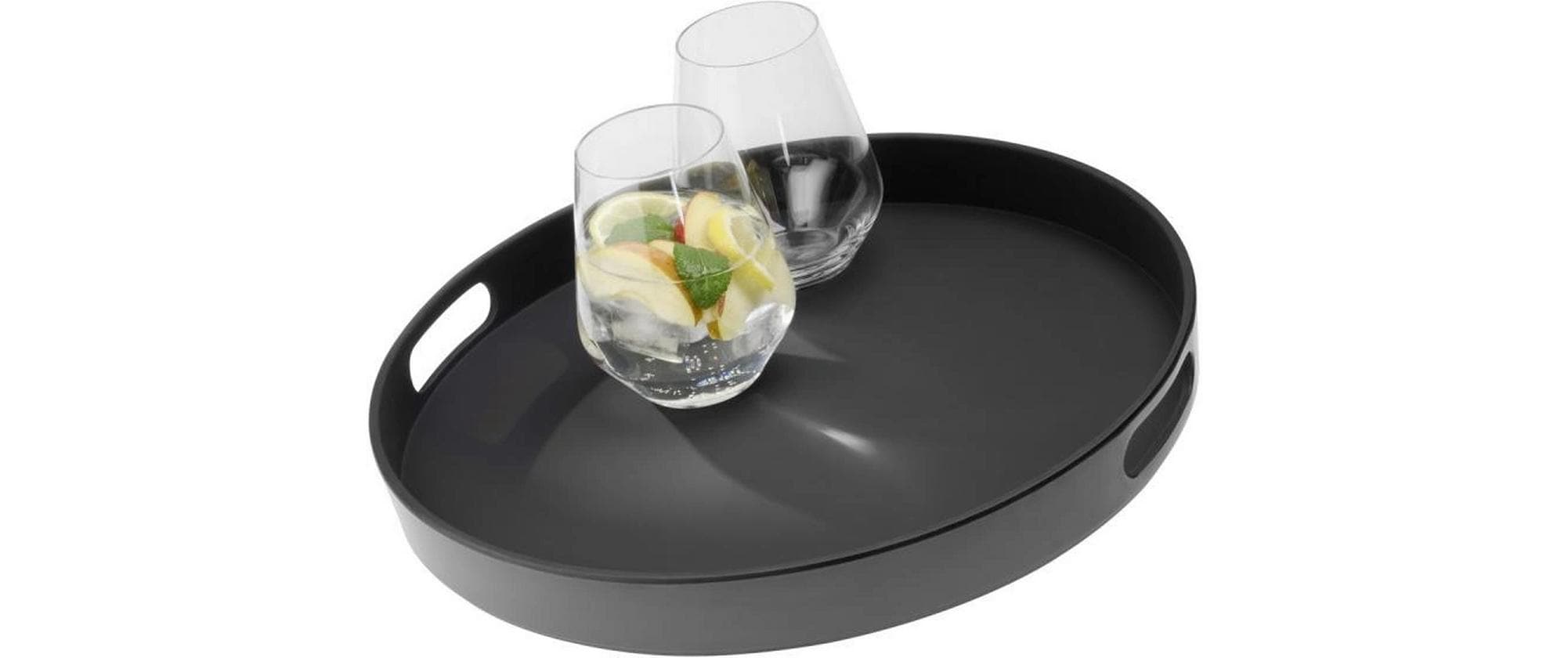 APS Serviertablett Bistro 35.5 cm, Schwarz