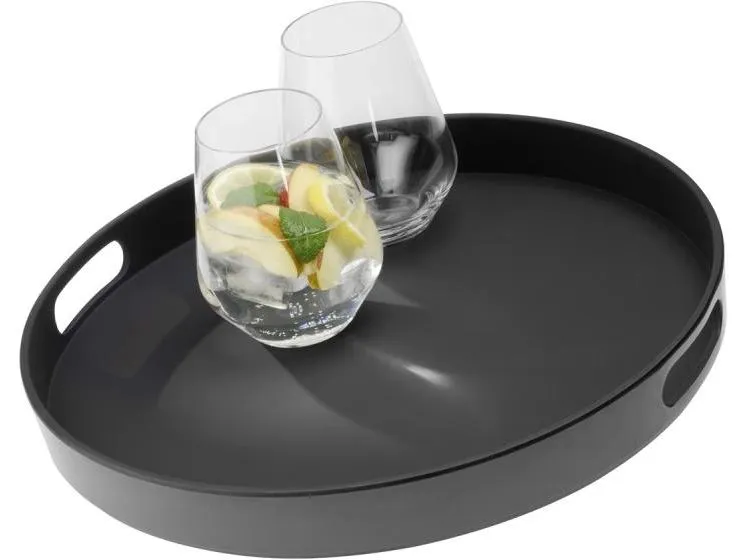 APS Serviertablett Bistro 35.5 cm, Schwarz