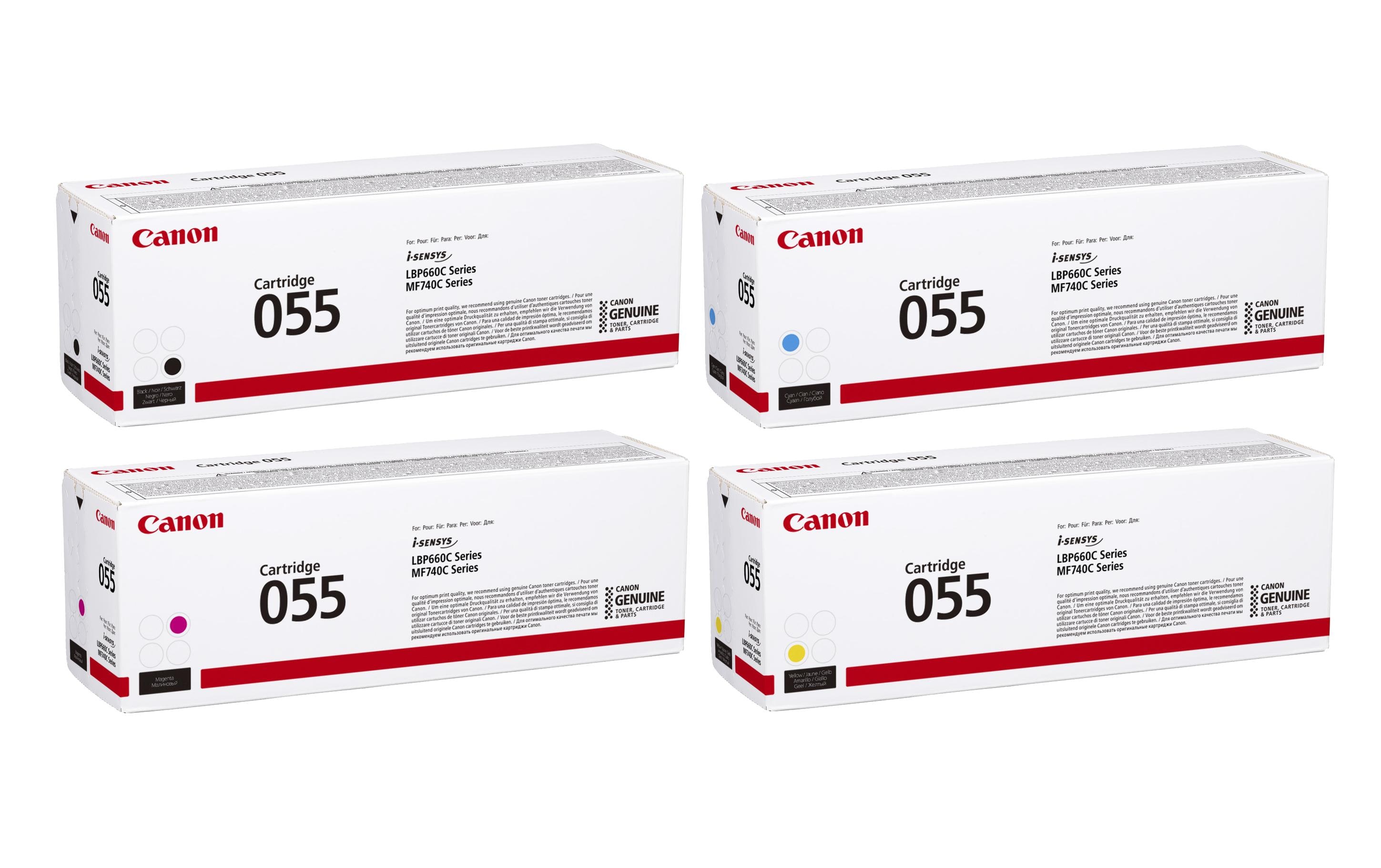 Canon Toner 055 Black/Cyan/Magenta/Yellow