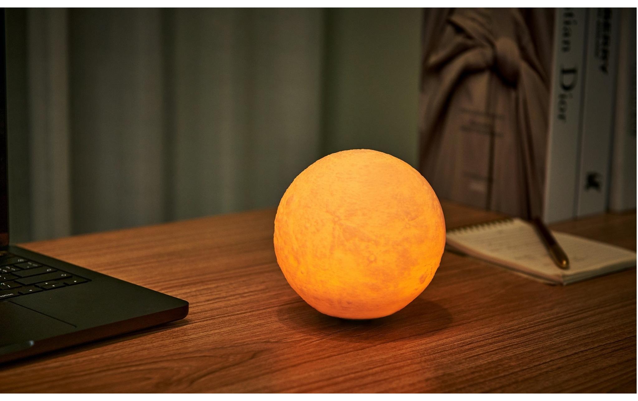 Gingko LED Stimmungslicht LunaSpin Mini Braun