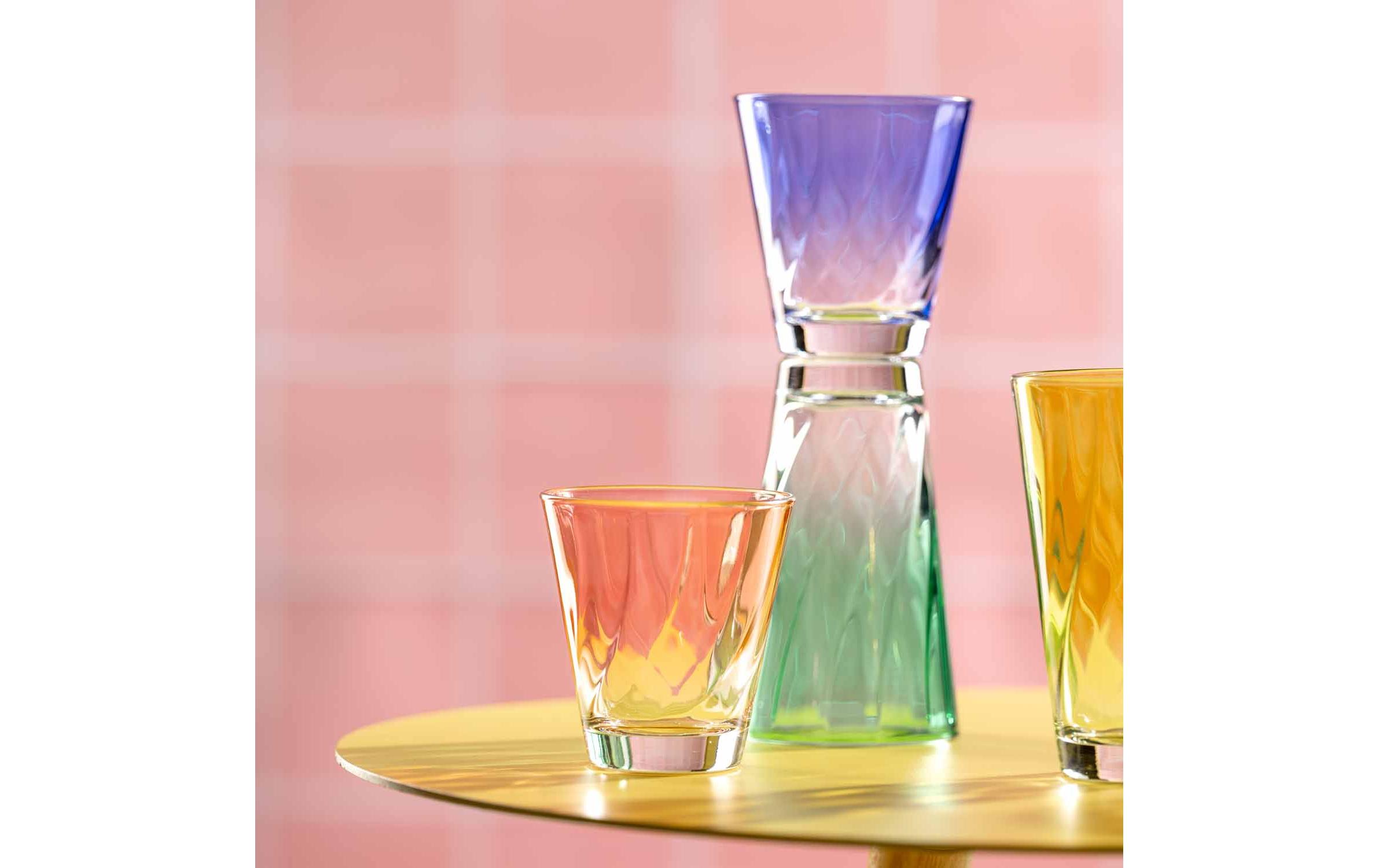 Leonardo Trinkglas Twist 215 ml, 4 Stück, Blau Leonardo Trinkglas Twist 215 ml, 4 Stück, Blau