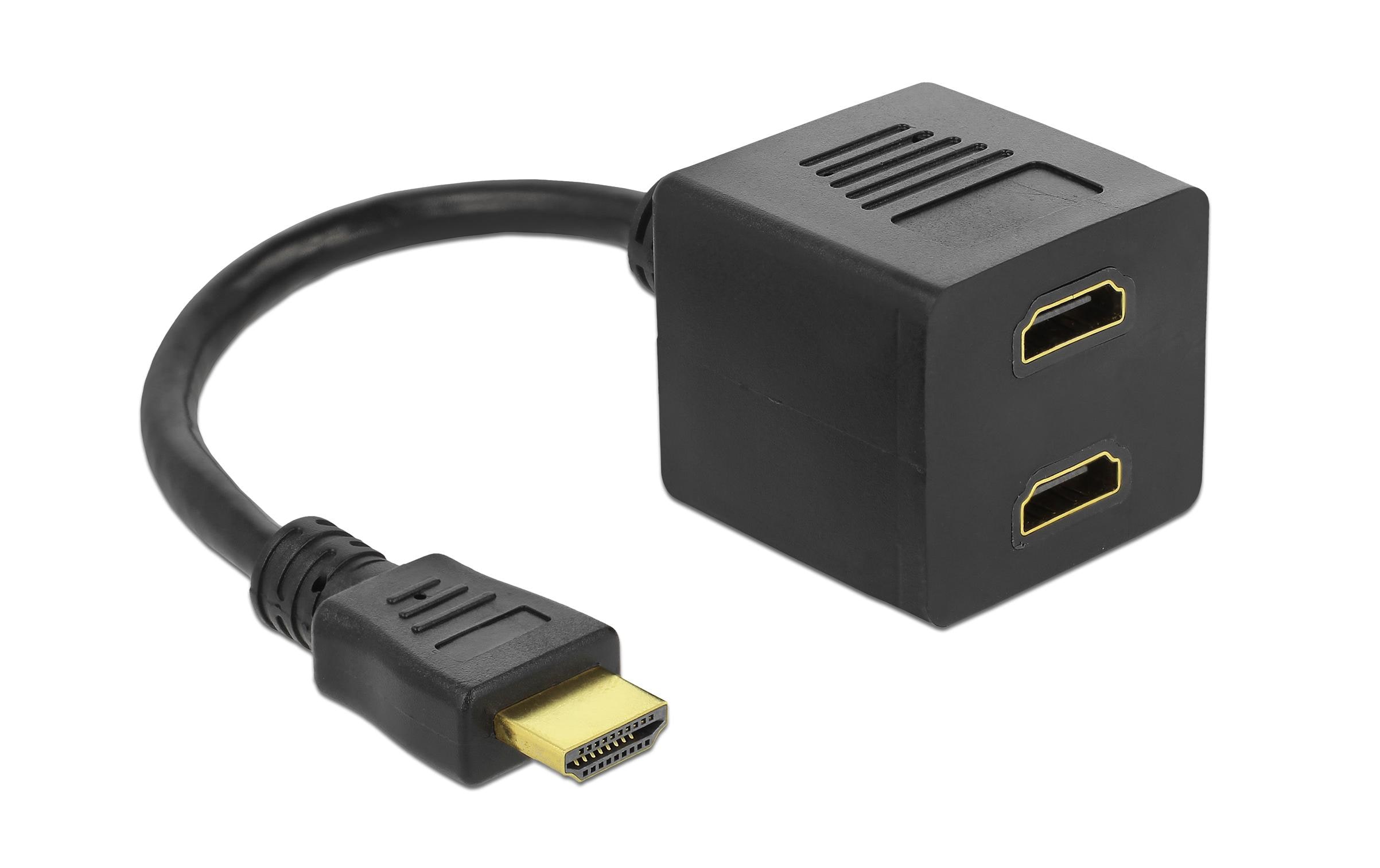 Delock 2-Port Signalsplitter HDMI – HDMI Delock 2-Port Signalsplitter HDMI – HDMI