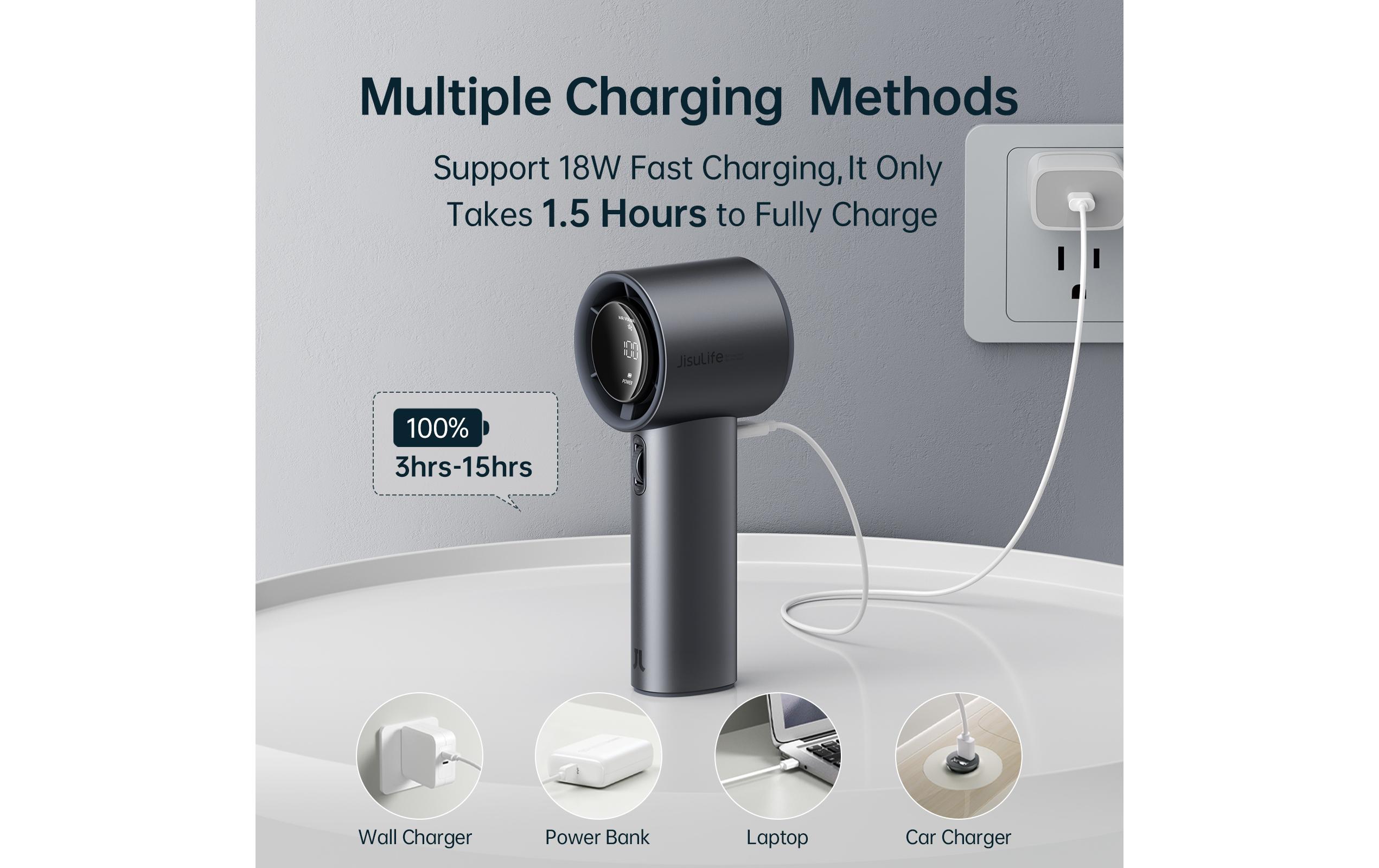 Jisulife Handventilator Pro 1S Dunkelgrau