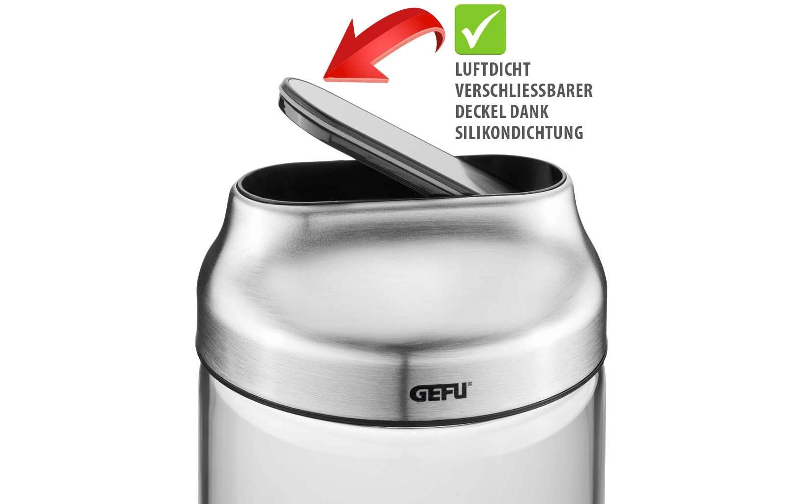 GEFU Vorratsdose Kippo 1 l, Transparent