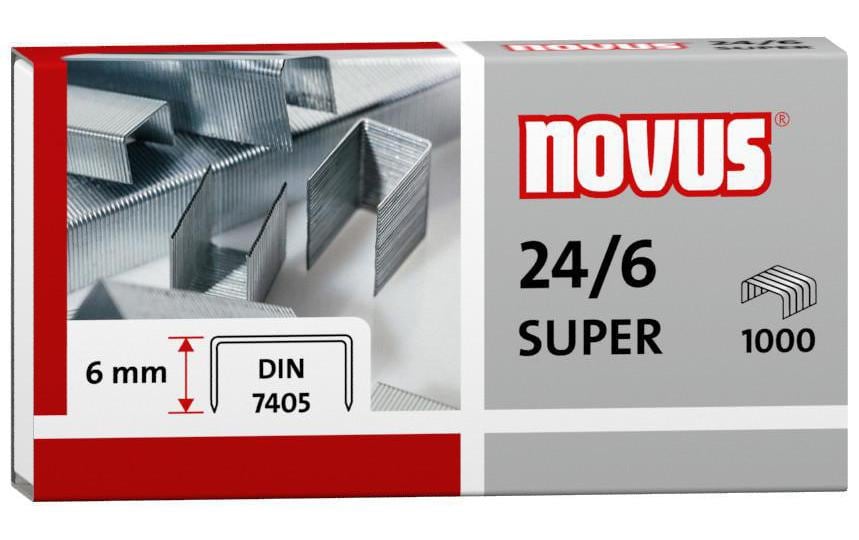 Novus Heftklammer 24/6 Super 1000 Stück Novus Heftklammer 24/6 Super 1000 Stück