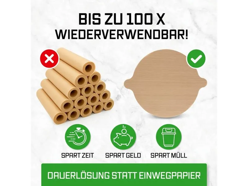 EASYmaxx Dauerbackfolie rund 2 Stück EASYmaxx Dauerbackfolie rund 2 Stück