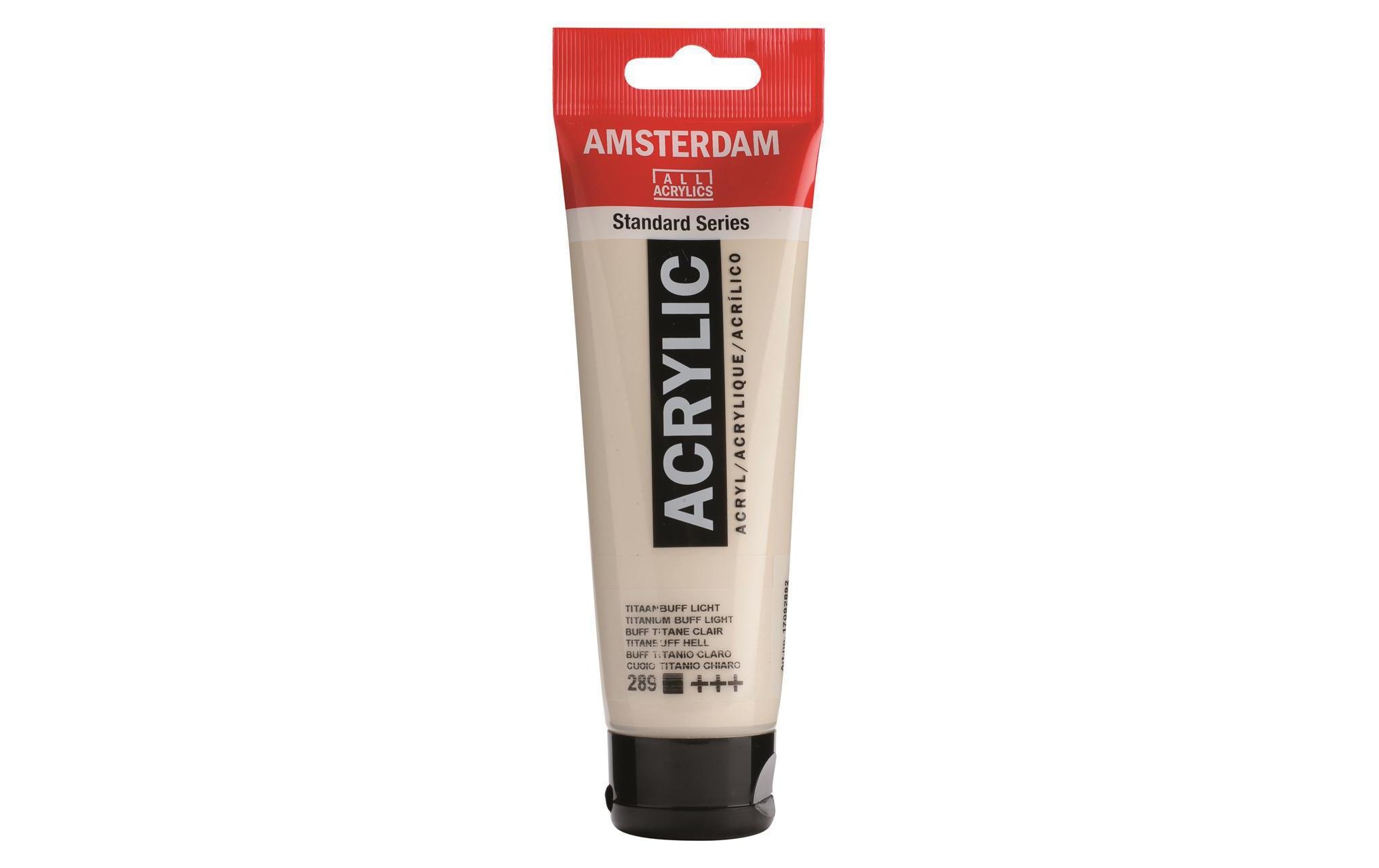 Amsterdam Acrylfarbe Standard 289 Titanbuff deckend, 120 ml Amsterdam Acrylfarbe Standard 289 Titanbuff deckend, 120 ml