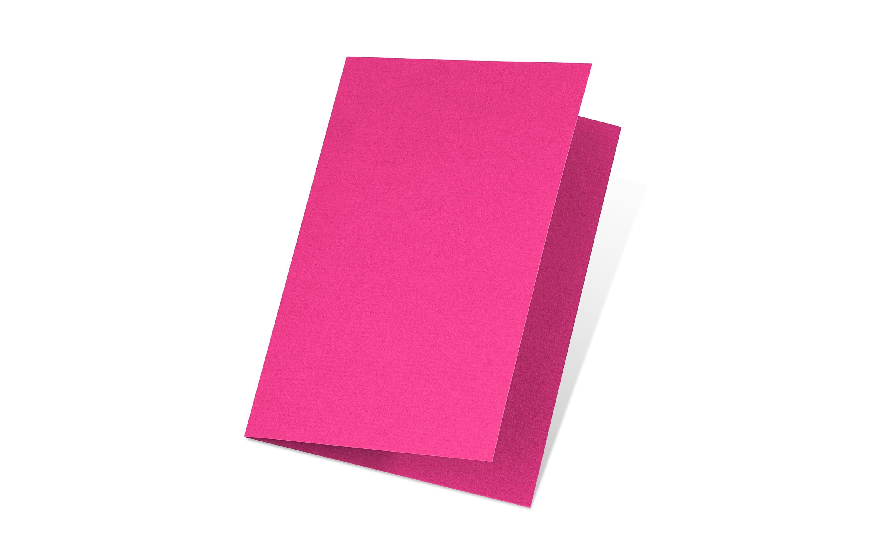 Artoz Blankokarte 1001, A5, 5 Blatt, Fuchsia