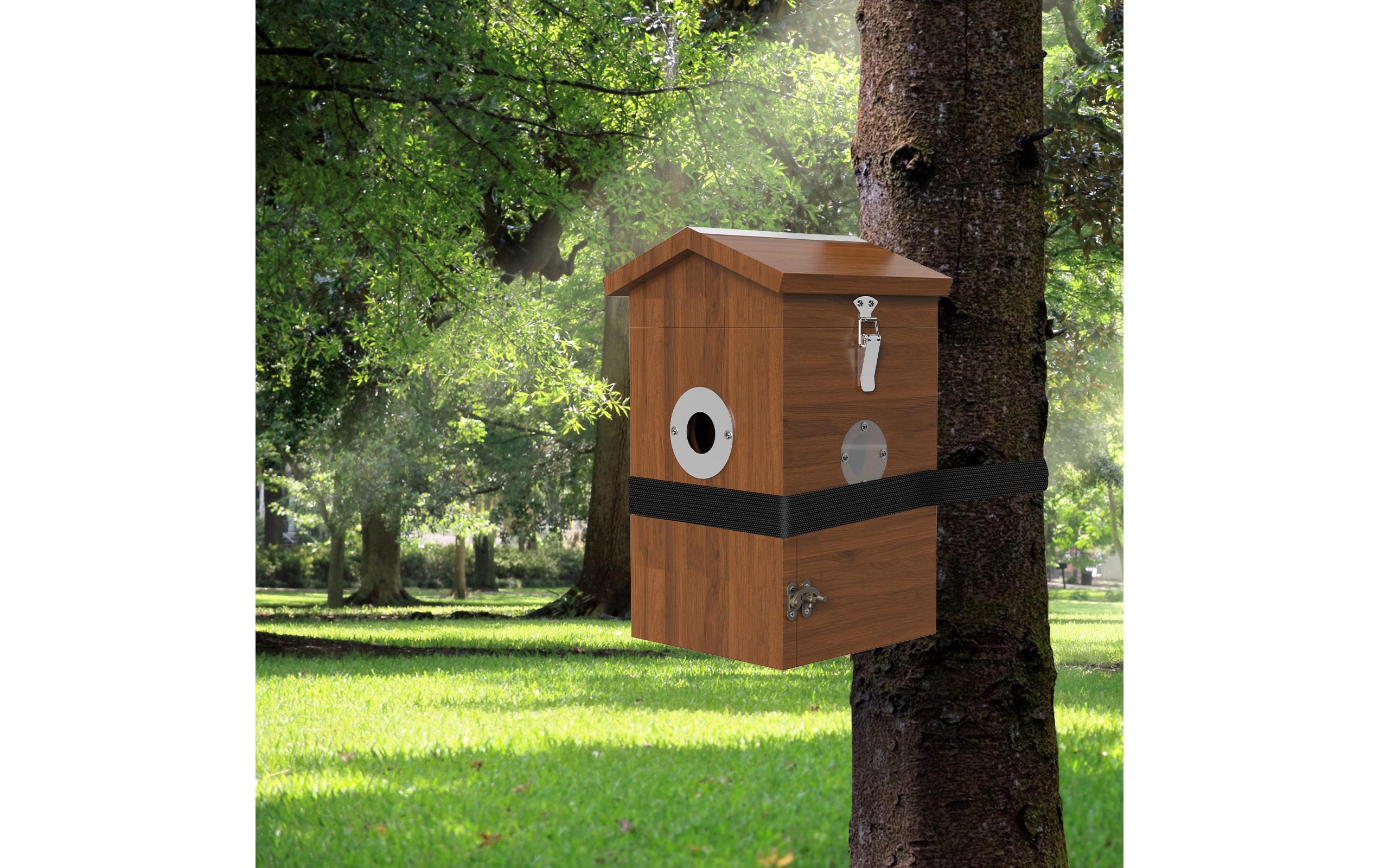 Sanilu Vogel Nistkasten mit Kamera und Solarpanel