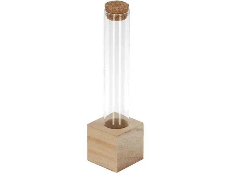 Esschert Design Vase Reagenzglas S 16.5 cm, Nature/Transparent Esschert Design Vase Reagenzglas S 16.5 cm, Nature/Transparent