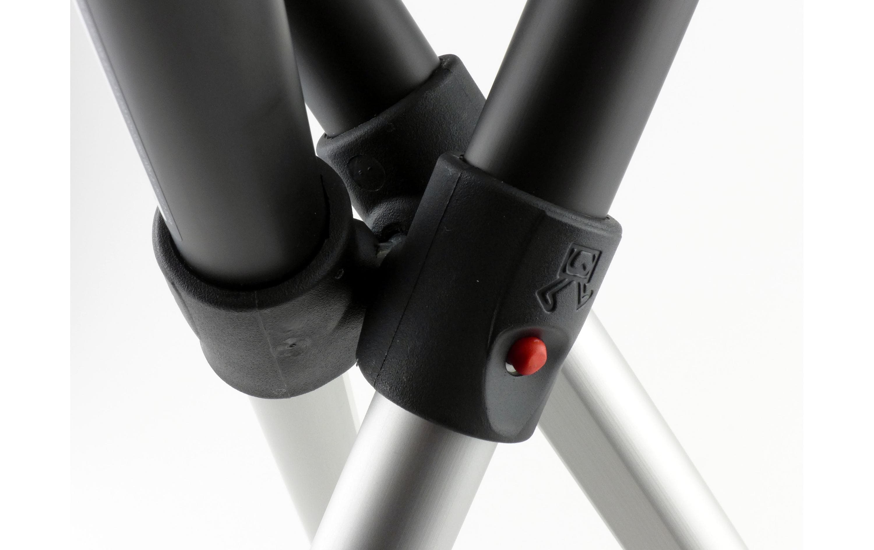 Walkstool Dreibeinhocker Comfort 75 cm Schwarz/Silber