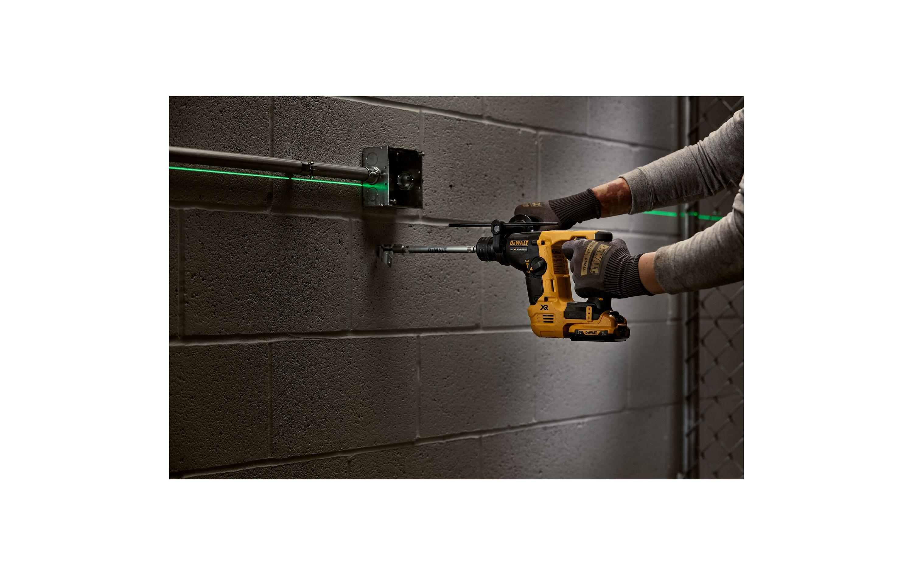 DeWalt Bohr-Meisselhammer 12 V 14 mm, 2 x 3 Ah Akku, Kit