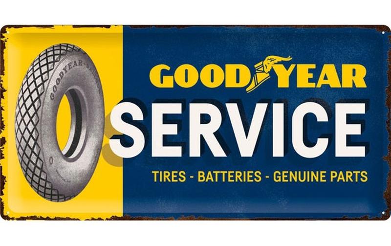 Nostalgic Art Schild Goodyear Service 25 x 50 cm, Metall