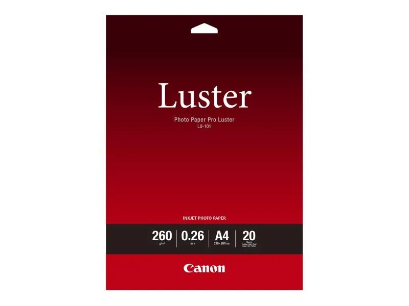 Canon Fotopapier LU-101 A4 260 g/m² 20 Stück Canon Fotopapier LU-101 A4 260 g/m² 20 Stück